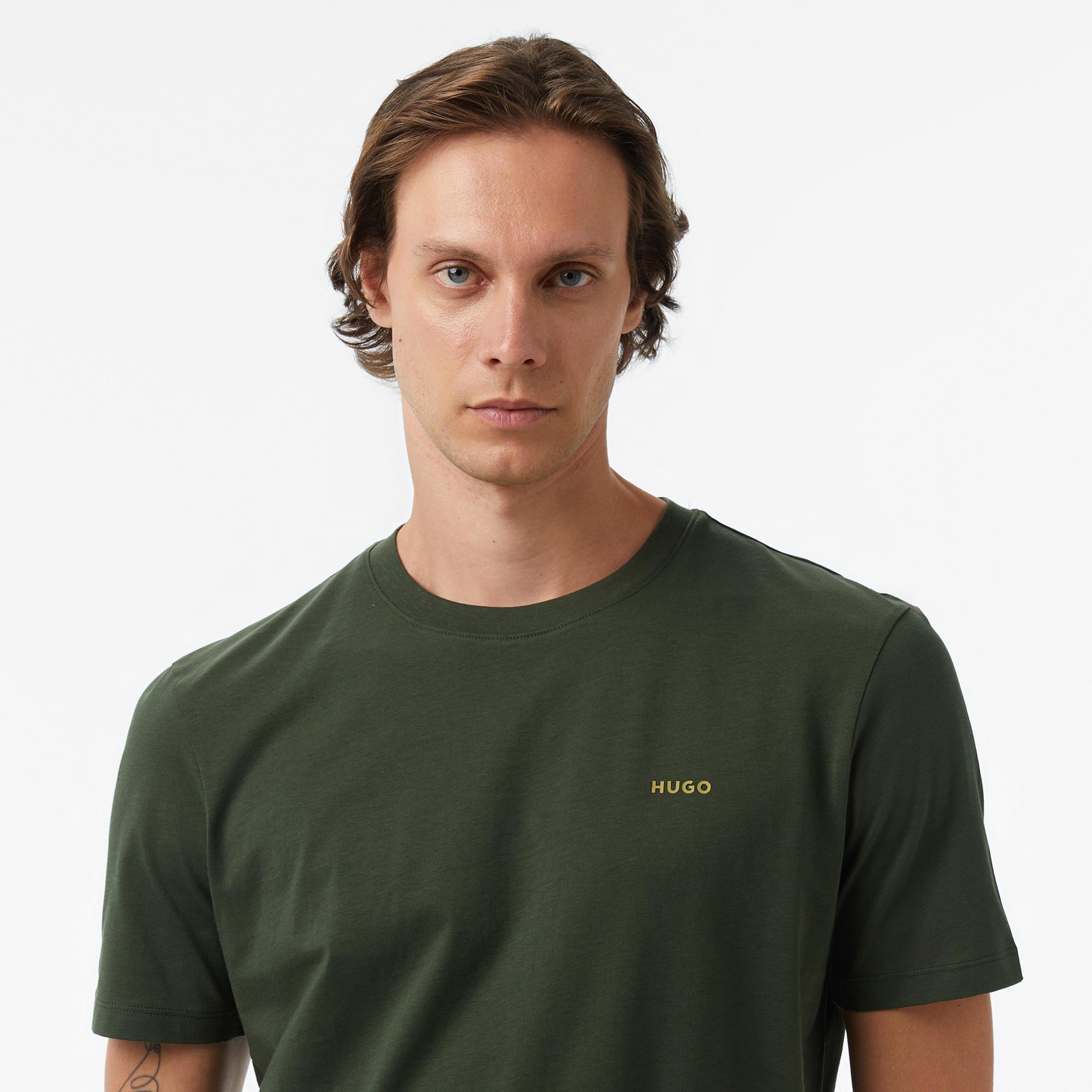 Hugo Dero 222 Erkek Koyu Yeşil T-Shirt
