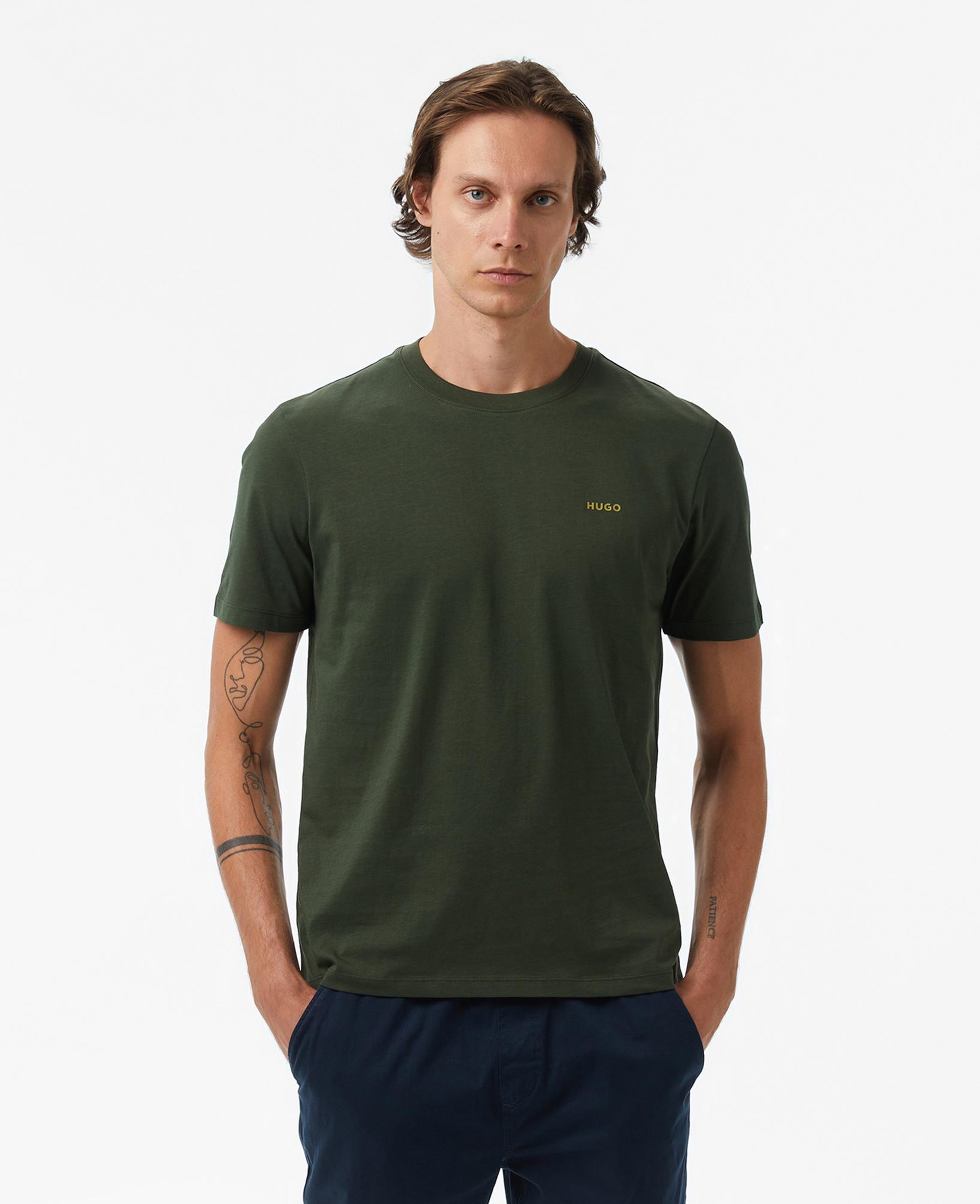 Hugo Dero 222 Erkek Koyu Yeşil T-Shirt