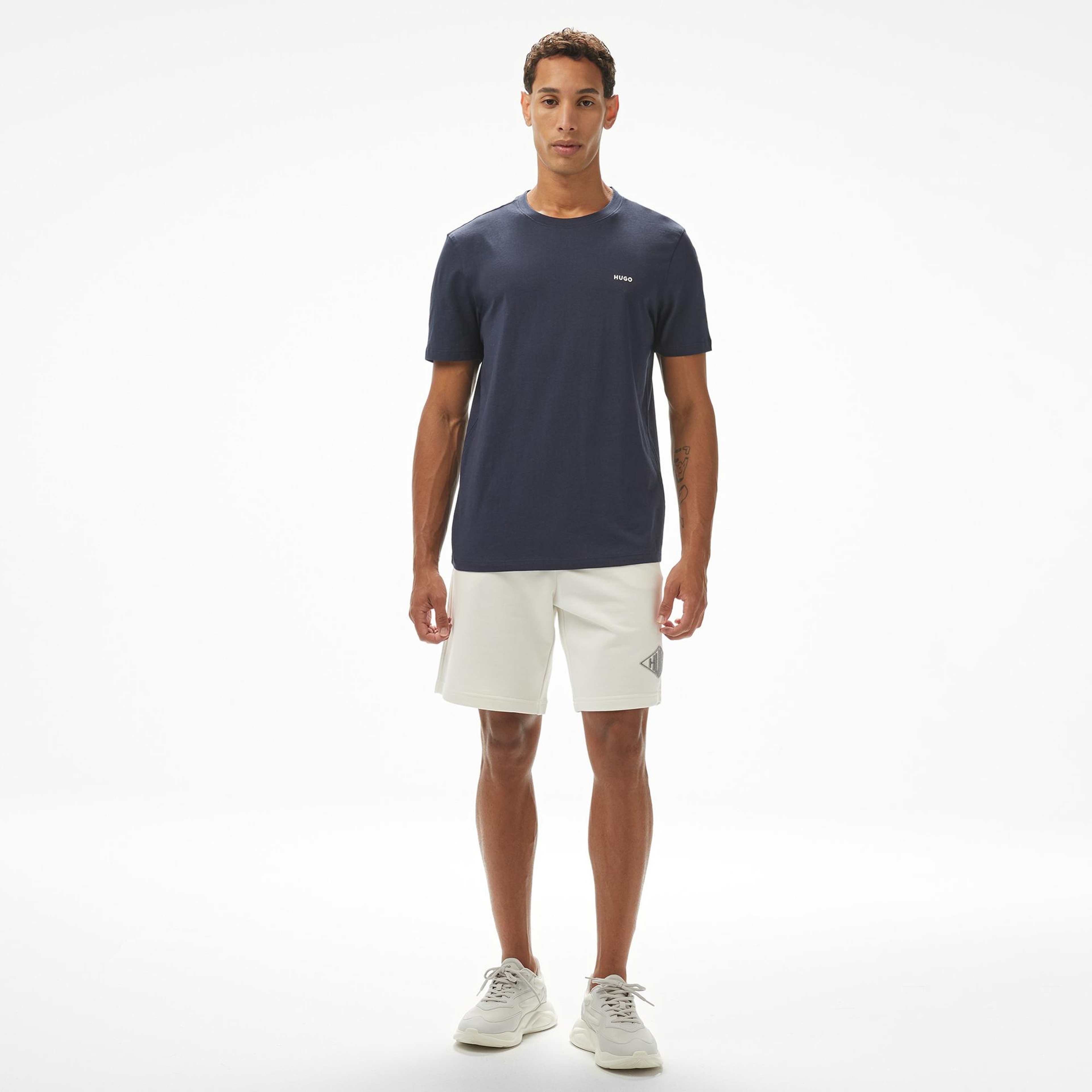 Hugo Dero 222 Erkek Mavi T-Shirt