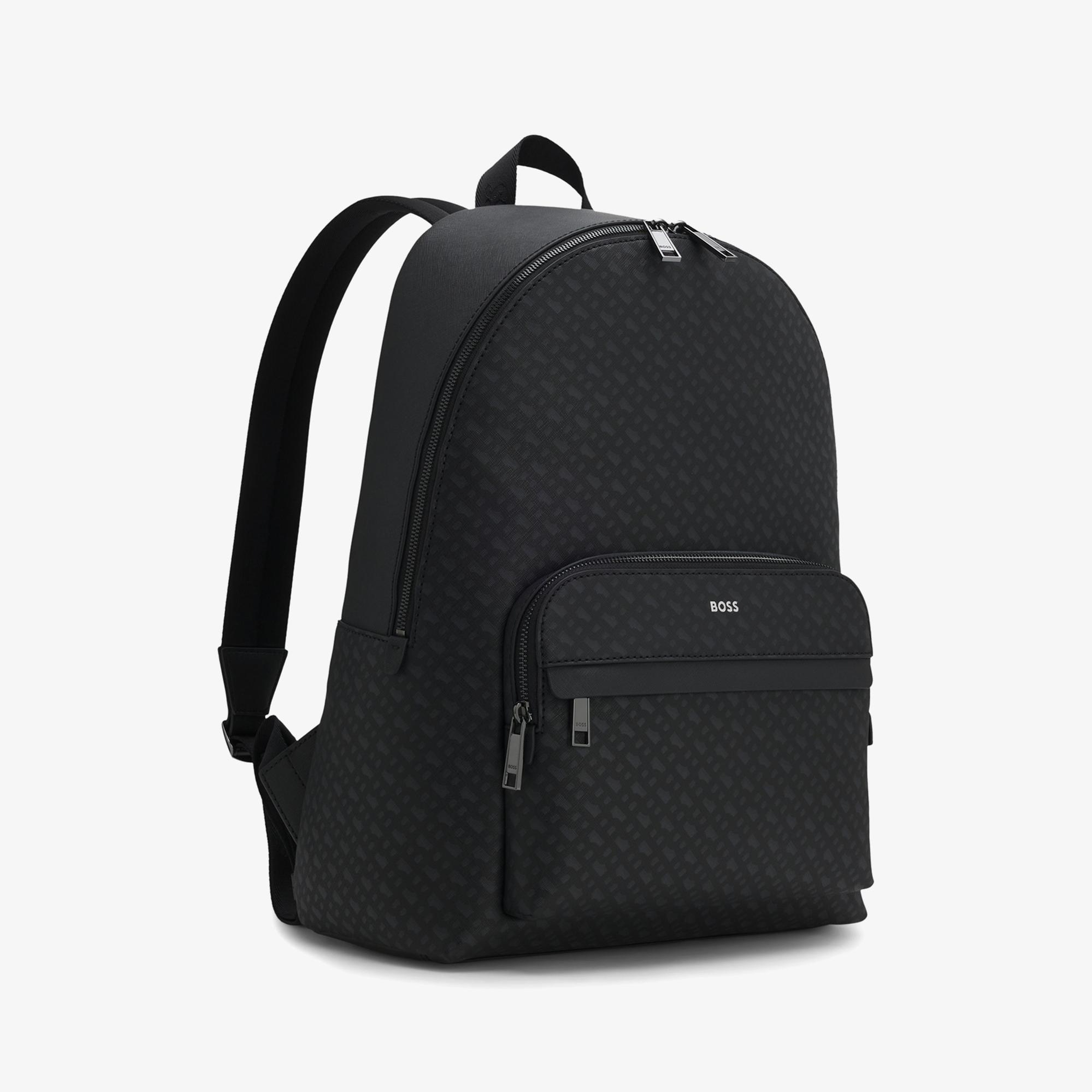 Boss Zair Erkek Siyah Sırt Çantası