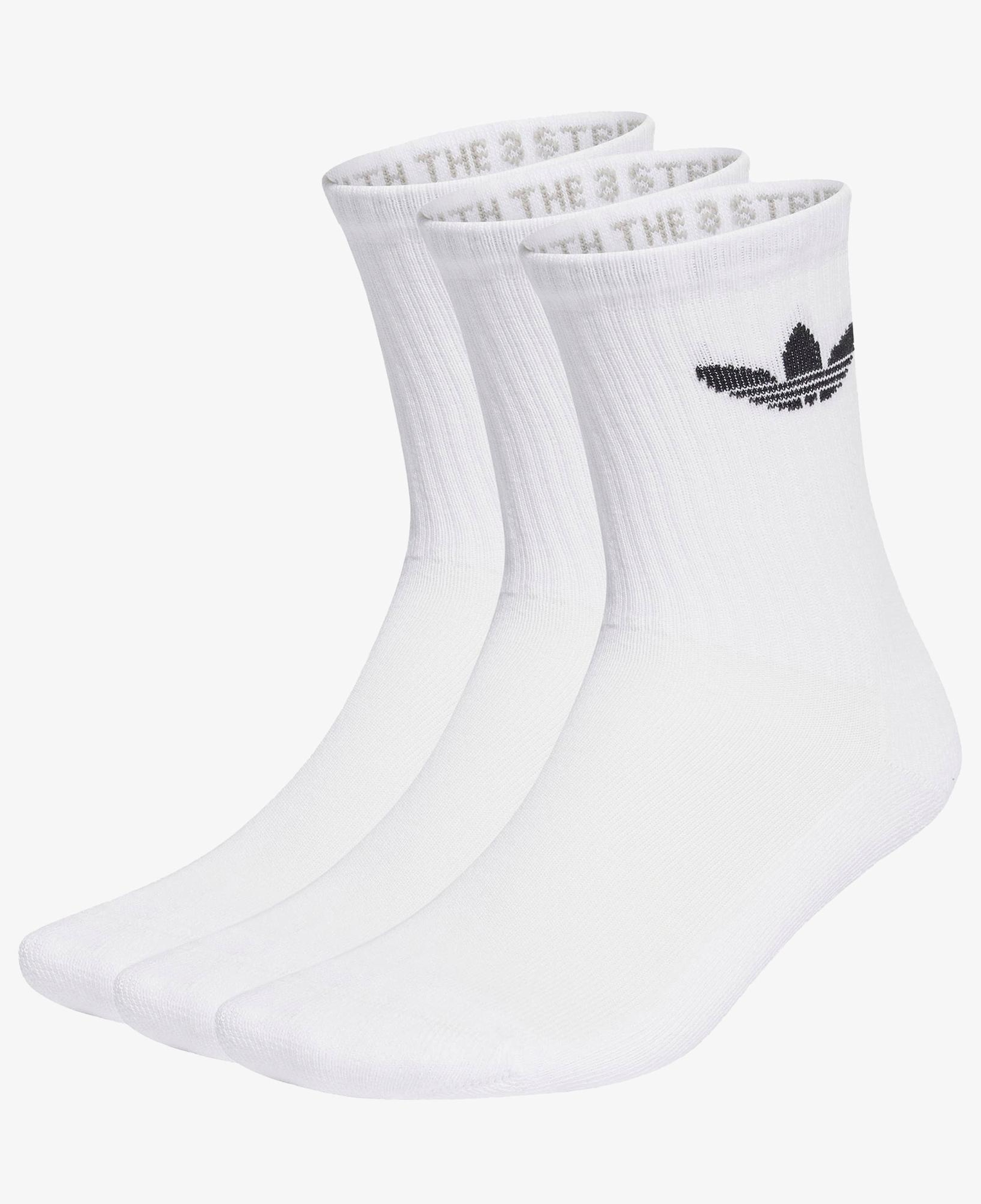 adidas Trefoil Cushion Crew 3' lü Unisex Beyaz Çorap