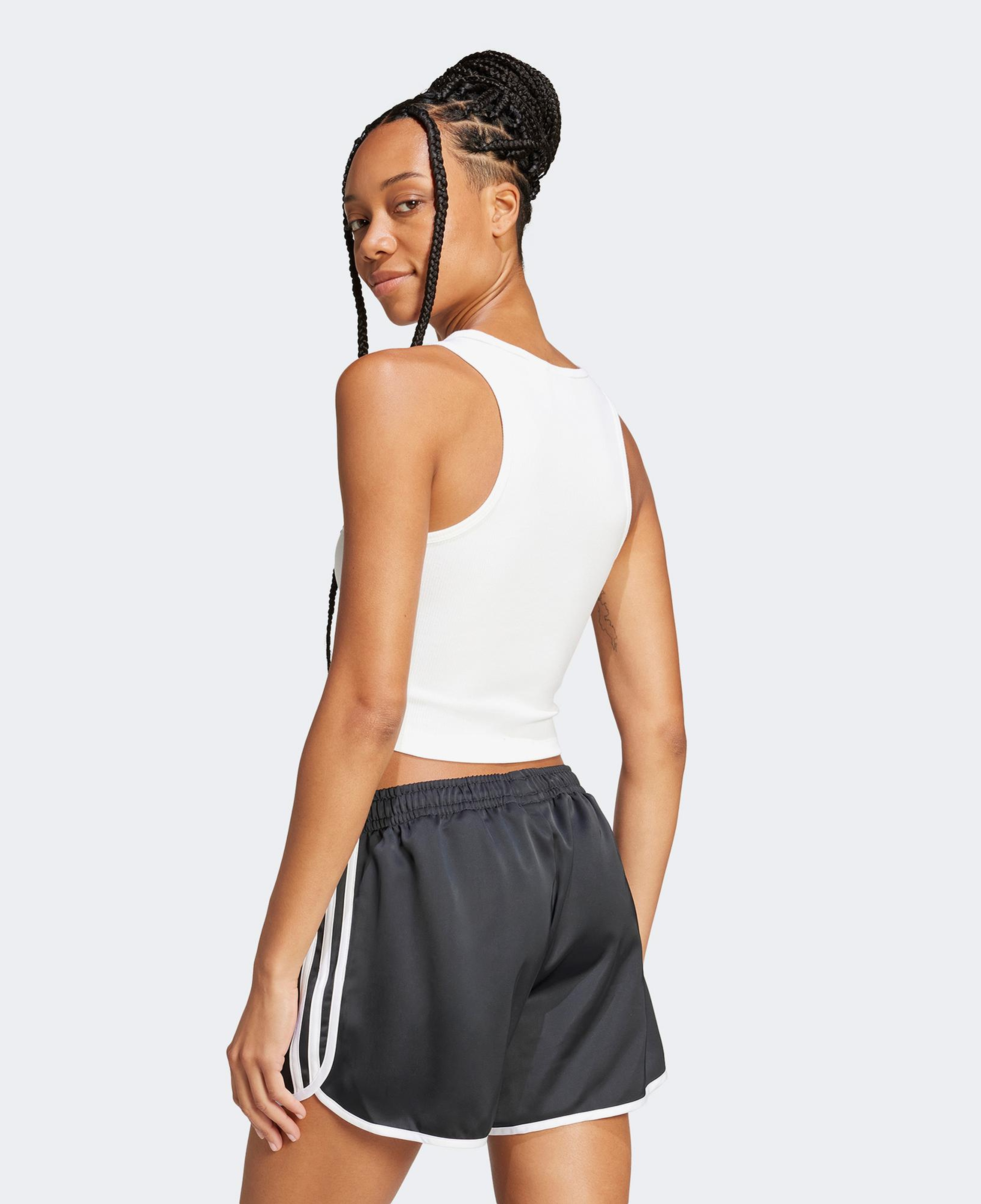 adidas Essentials Rib Kadın Beyaz Kolsuz T-Shirt