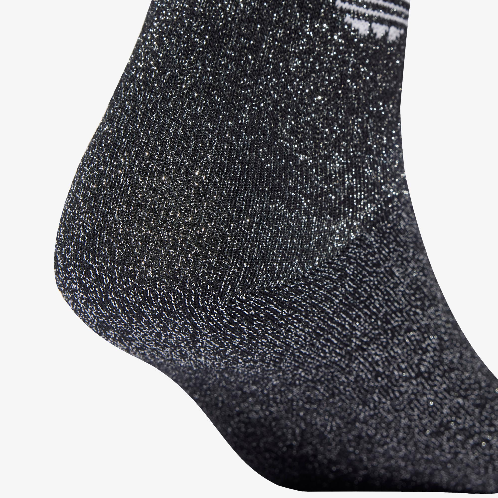 adidas 3-Stripes Glitter Crew 2 Unisex Siyah Çorap