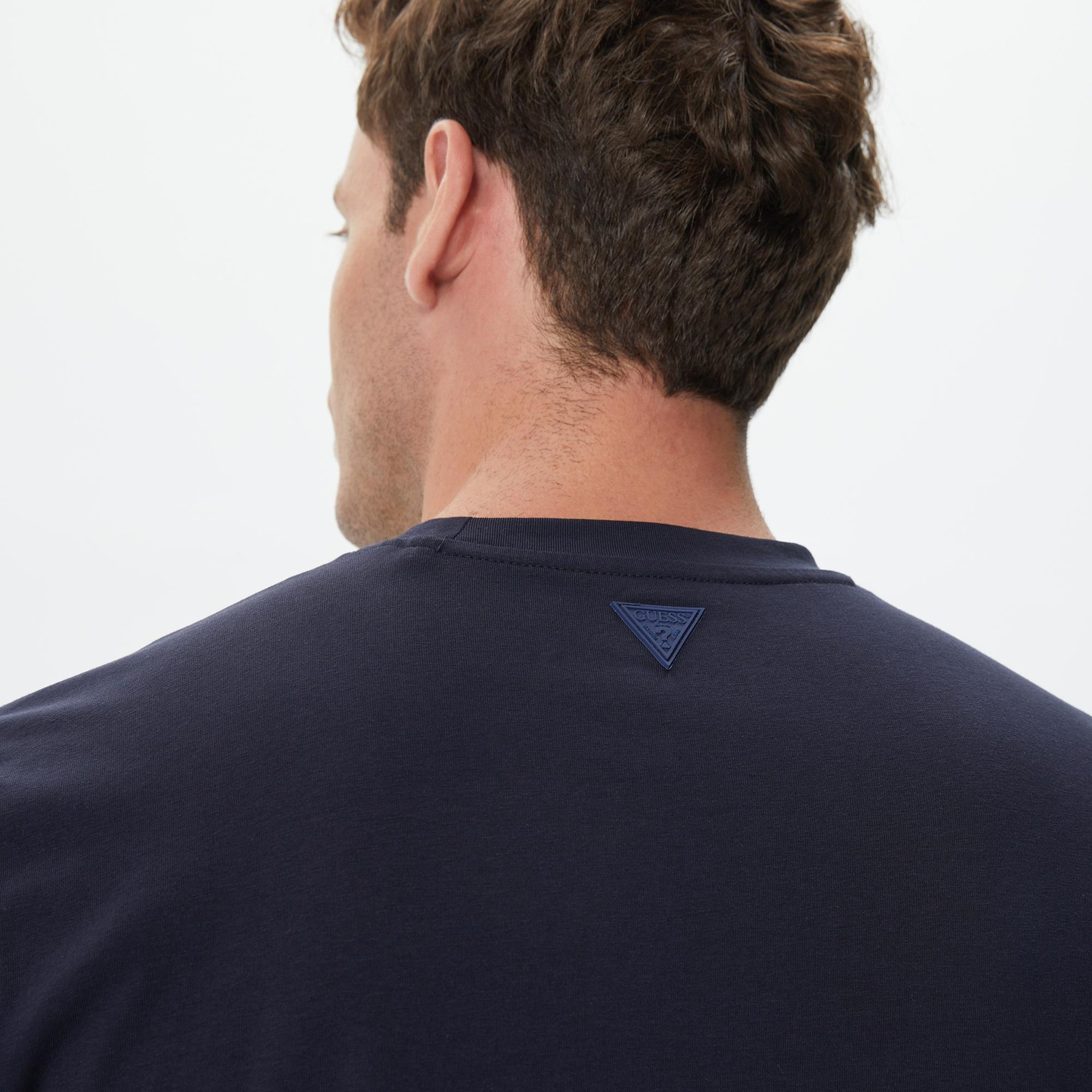 Guess Alphy Erkek Lacivert T-Shirt