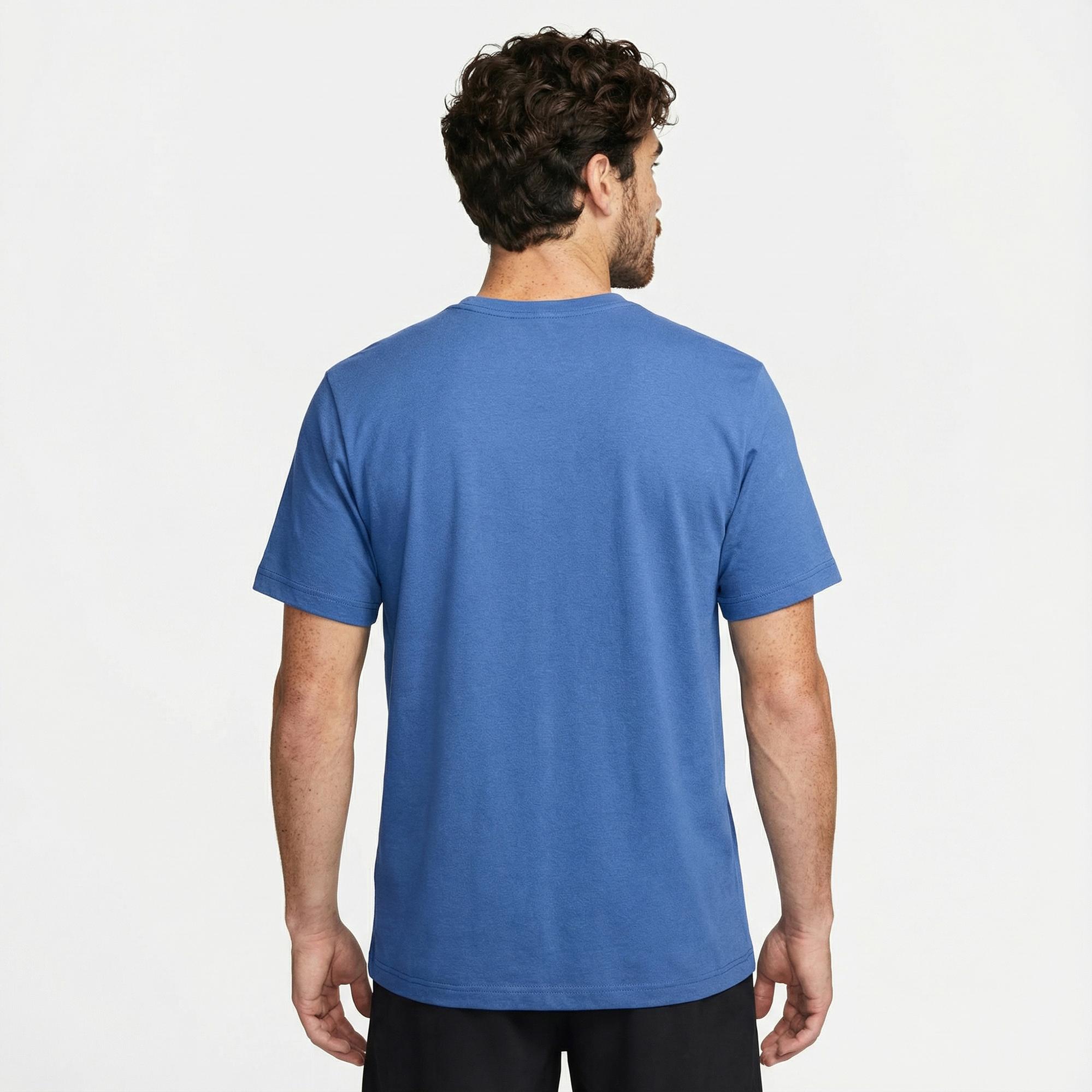 Nike Dri-Fit Hyverse Erkek Mavi T-Shirt
