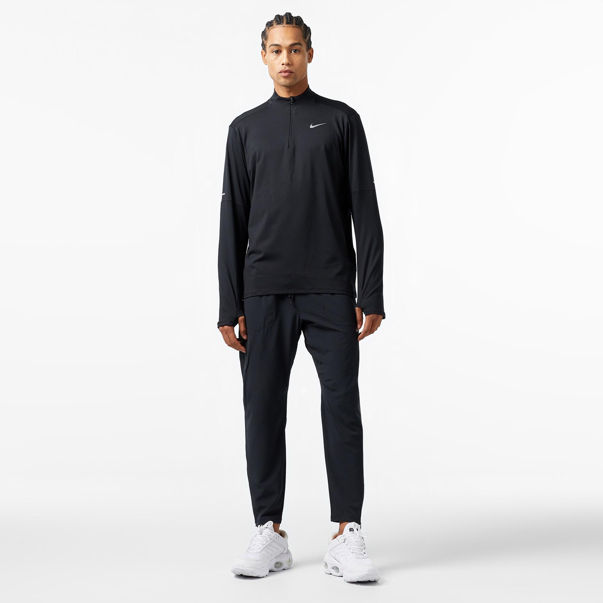 Nike Dri-Fit Element Hz Erkek Siyah Uzun Kollu T-Shirt