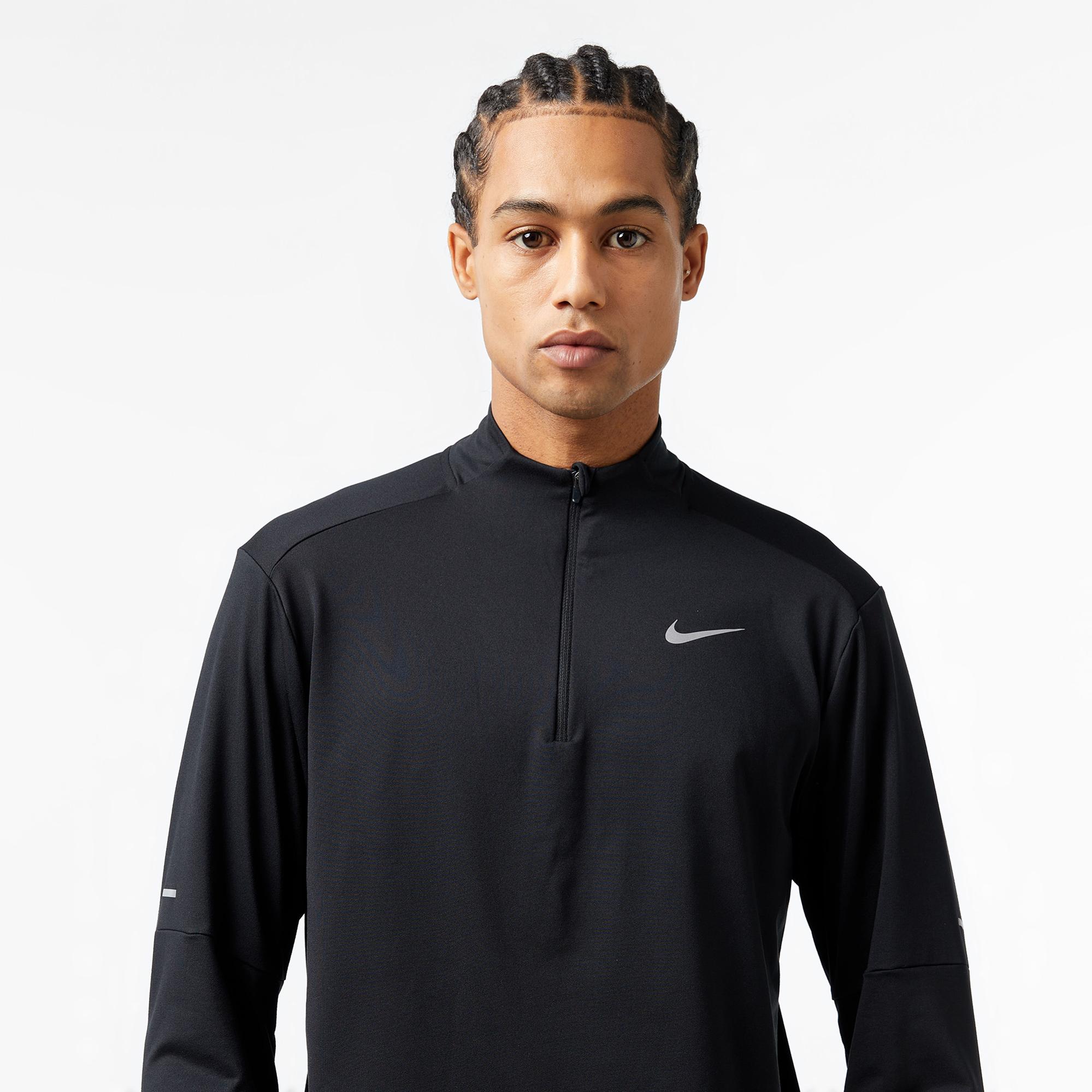 Nike Dri-Fit Element Hz Erkek Siyah Uzun Kollu T-Shirt