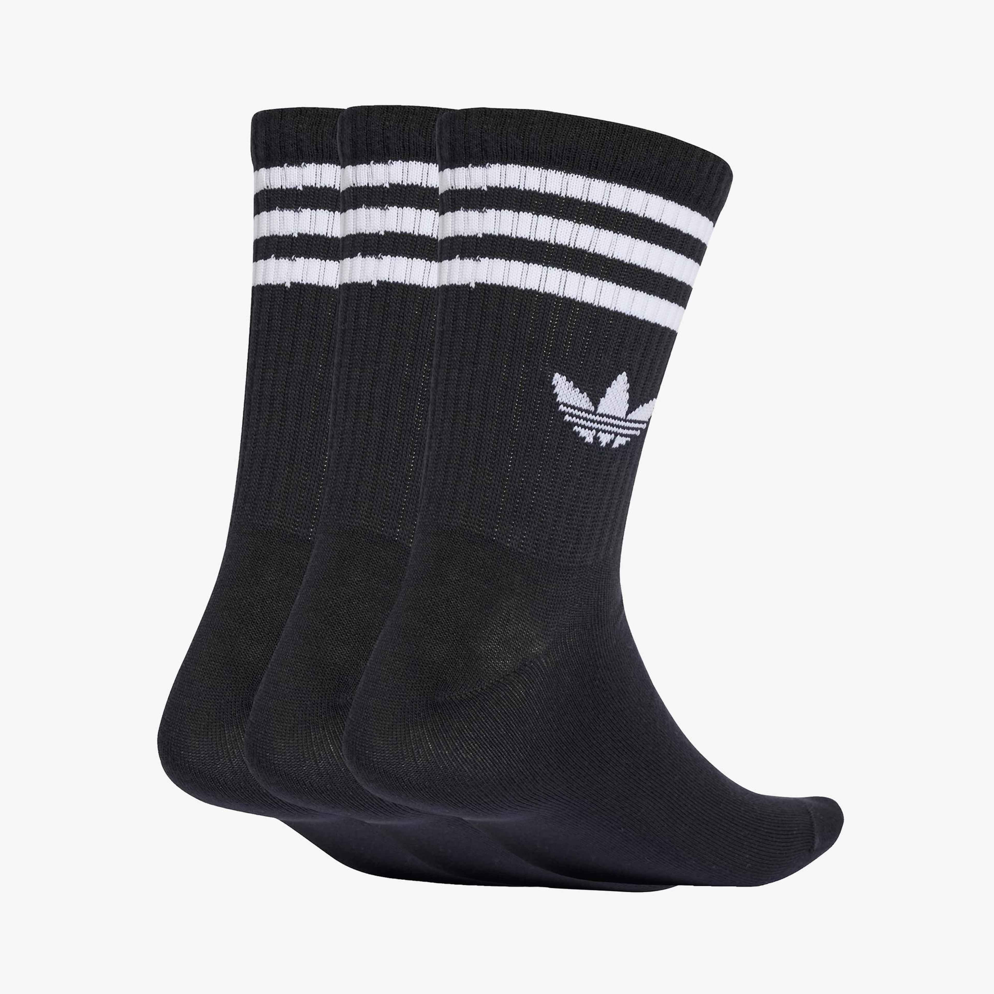 adidas 3S Crew Unisex Siyah 3'lü Çorap