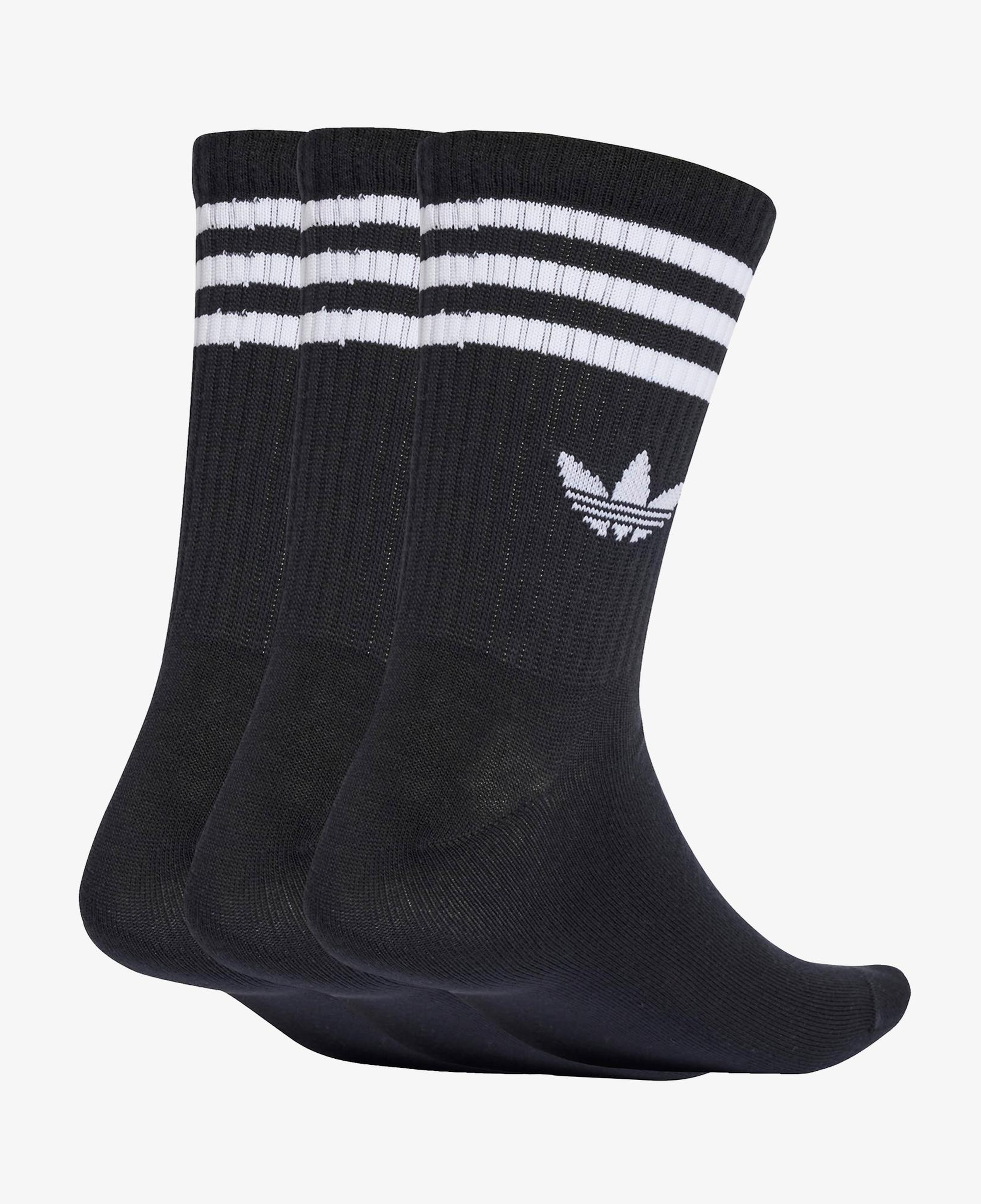 adidas 3-Stripes Crew 3' lü Unisex Siyah Çorap