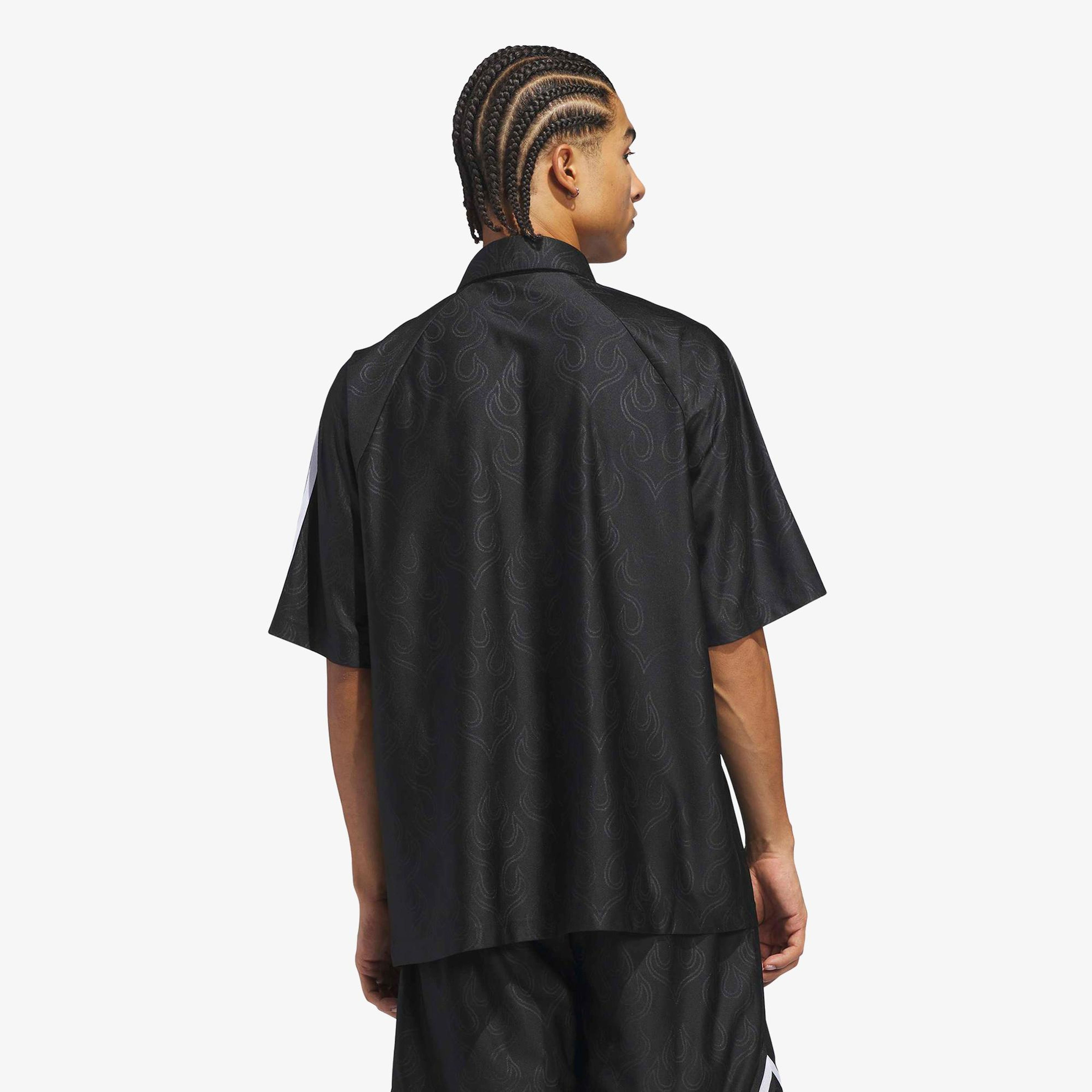 adidas Jacquard Unisex Siyah Gömlek