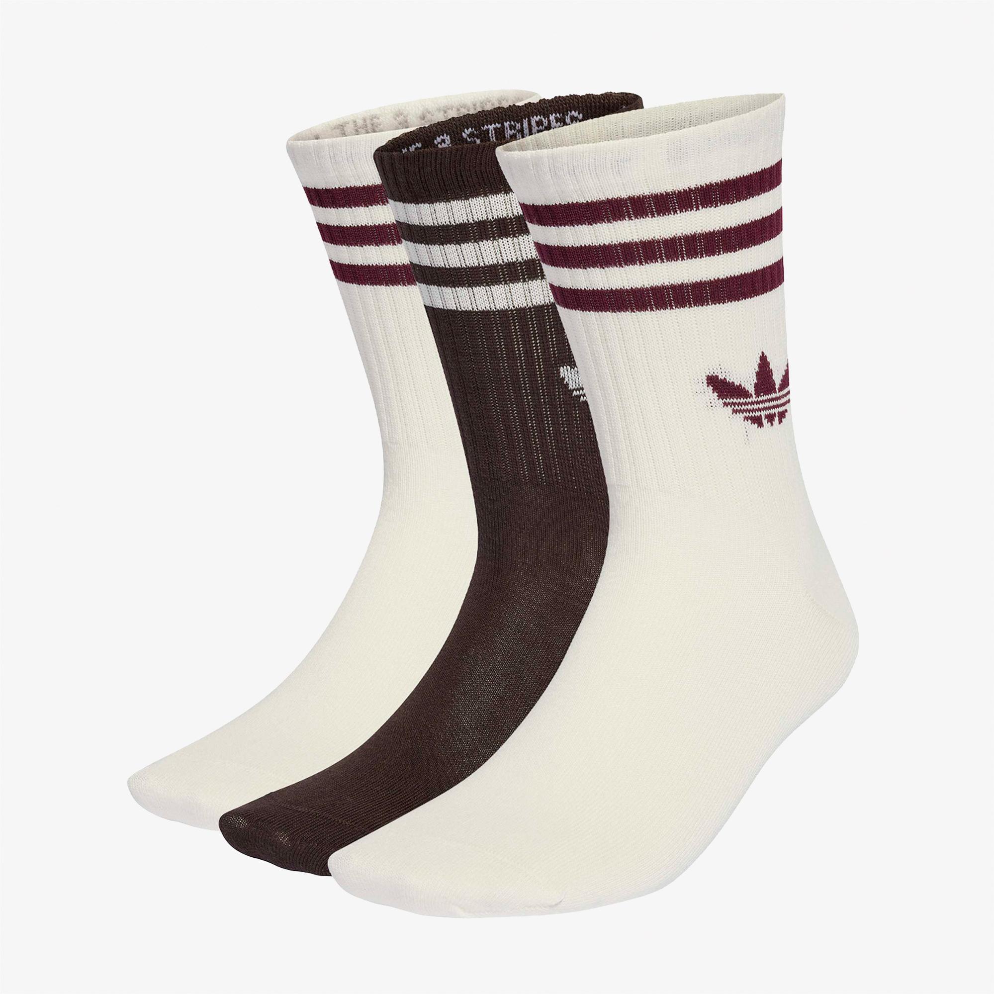 adidas 3-Stripes 3' lü Unisex Renkli Çorap