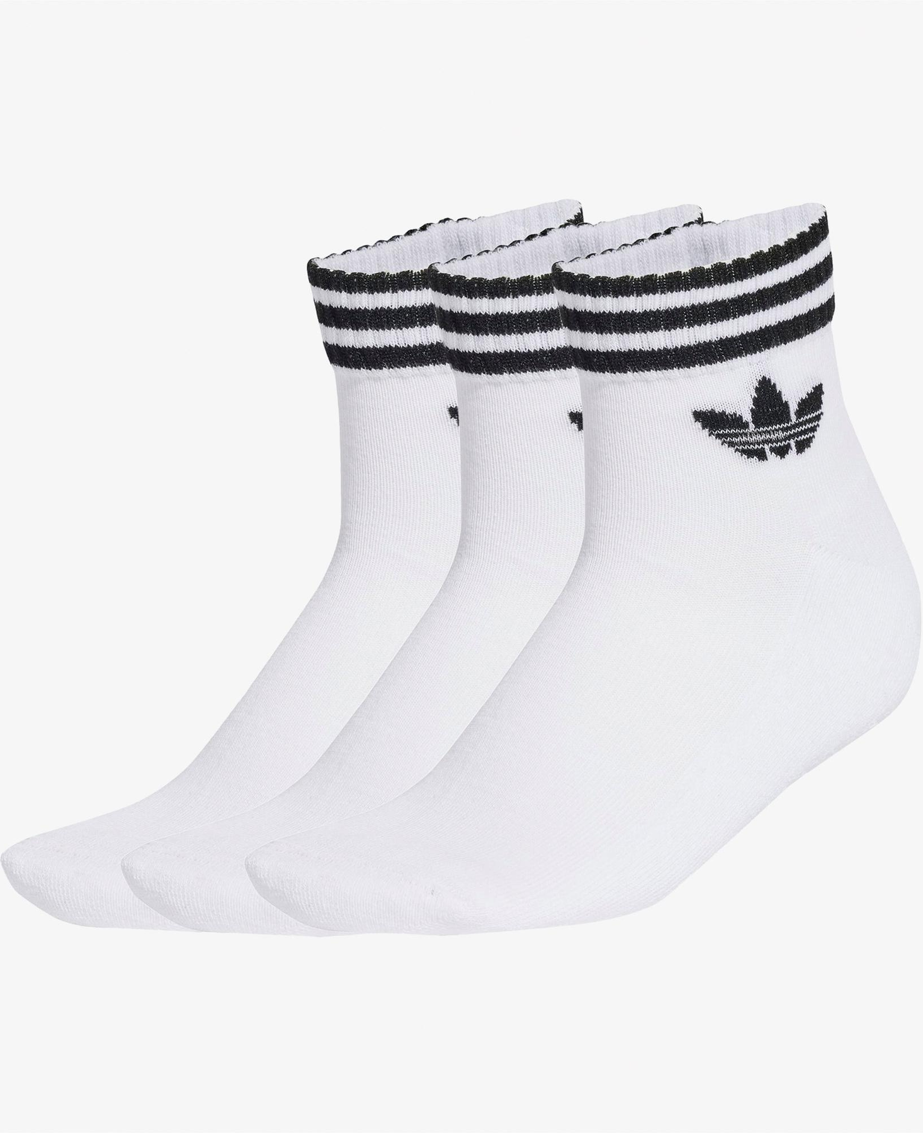 adidas 3-Stripes Ankle 3' lü Unisex Beyaz Çorap