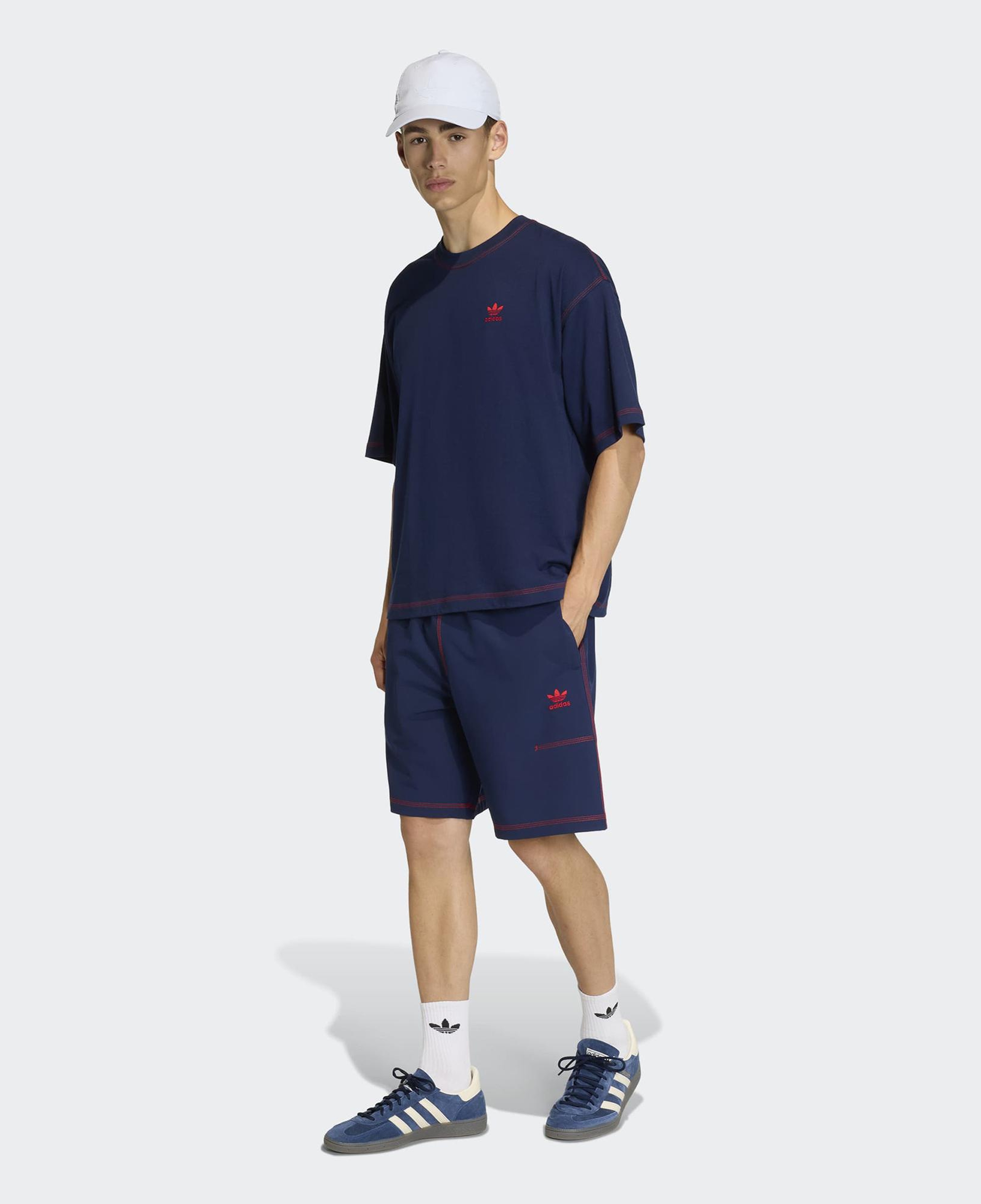 adidas Trefoil Essentials Erkek Lacivert Şort