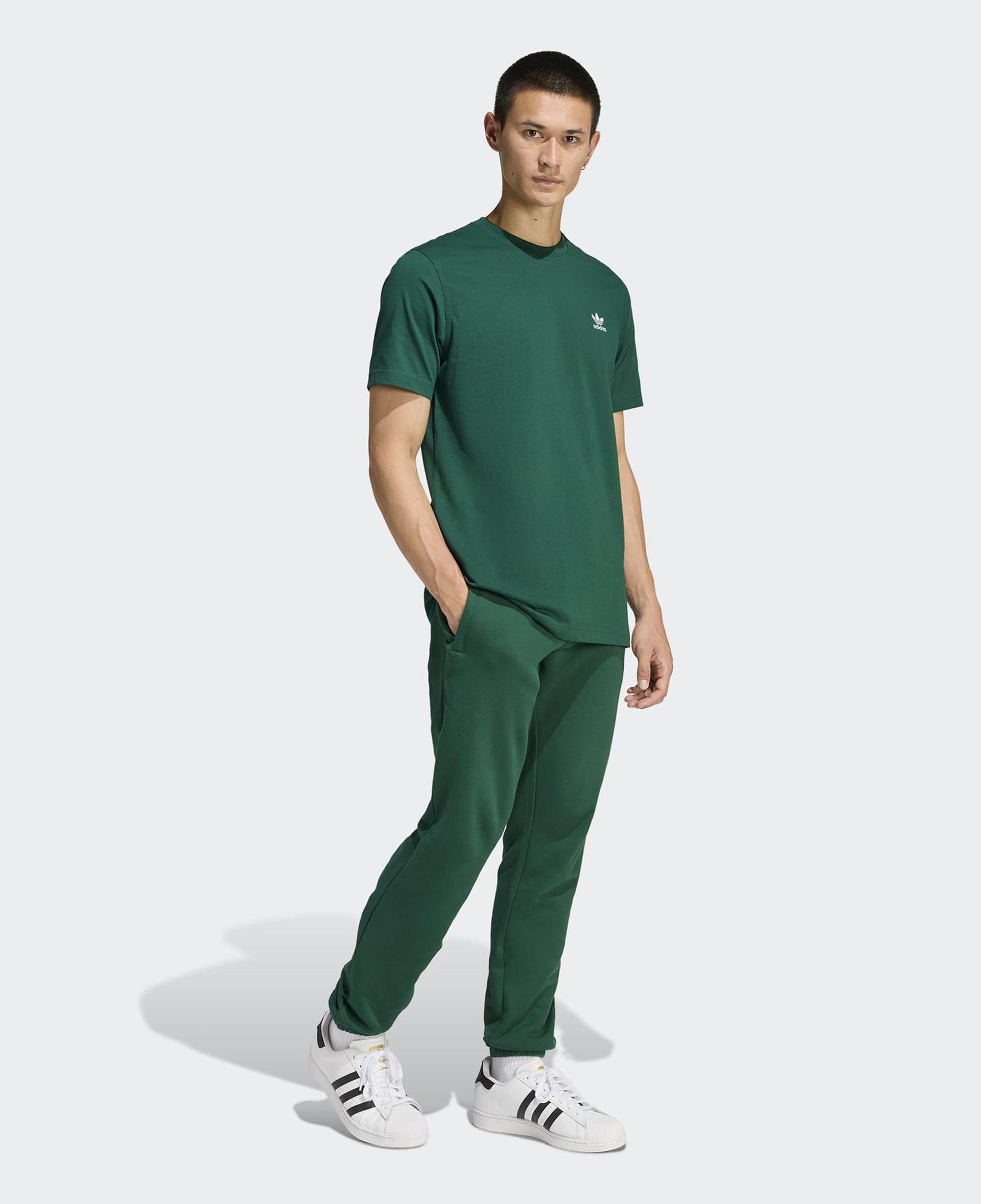 adidas Trefoil Essentials Erkek Yeşil T-Shirt