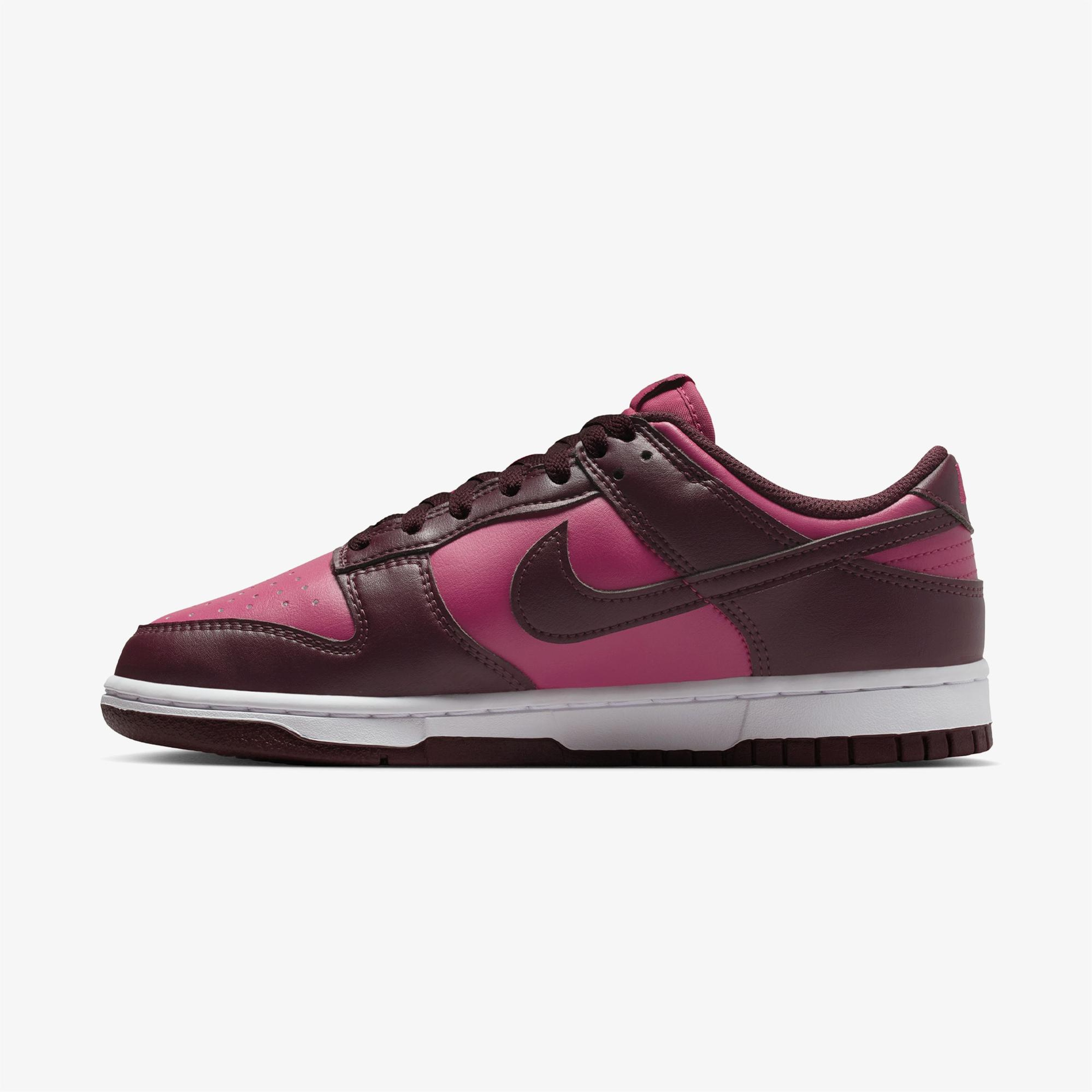 Nike Dunk Low Kadın Bordo Spor Ayakkabı