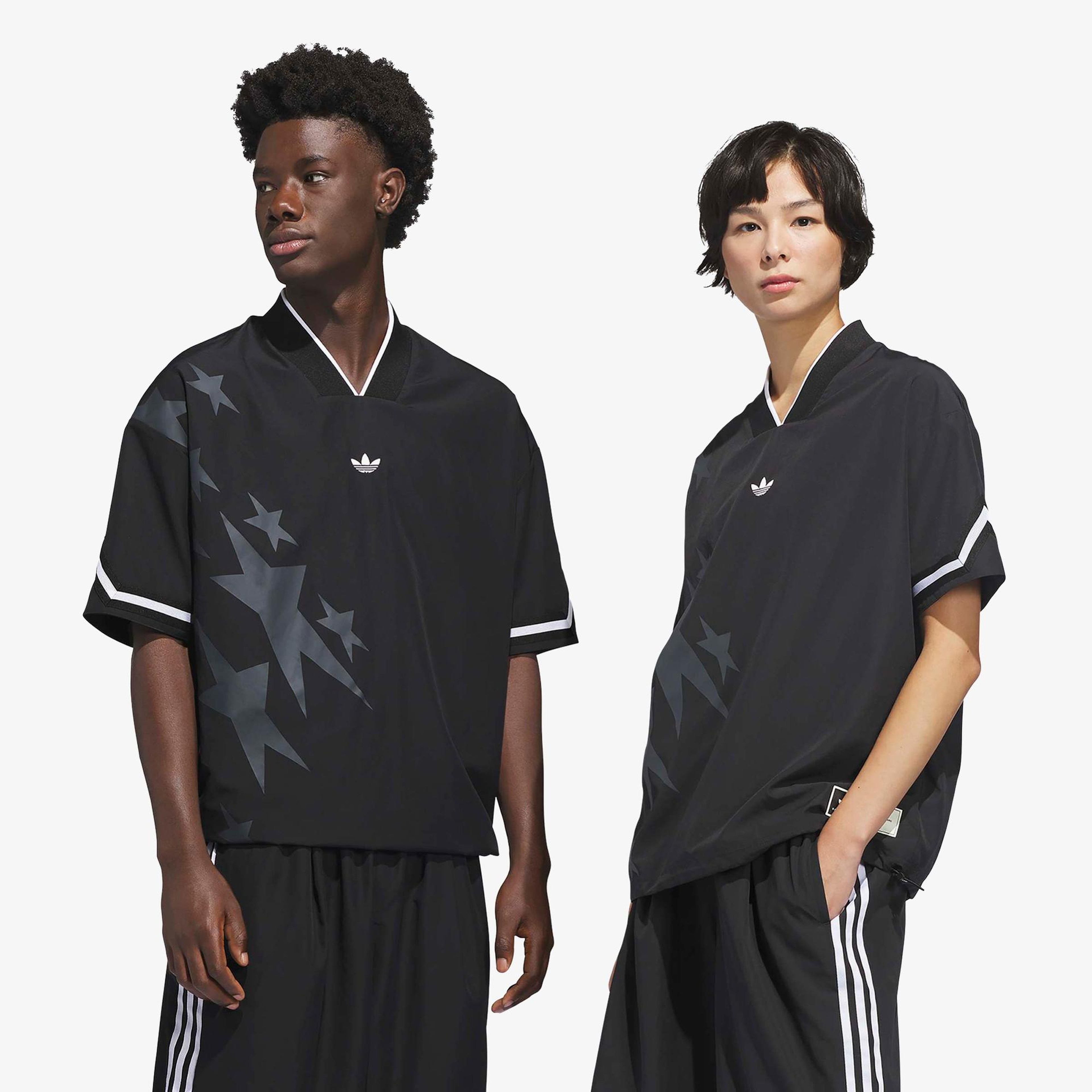 adidas Originals Basketball Star Warm Up Unisex Siyah T-Shirt