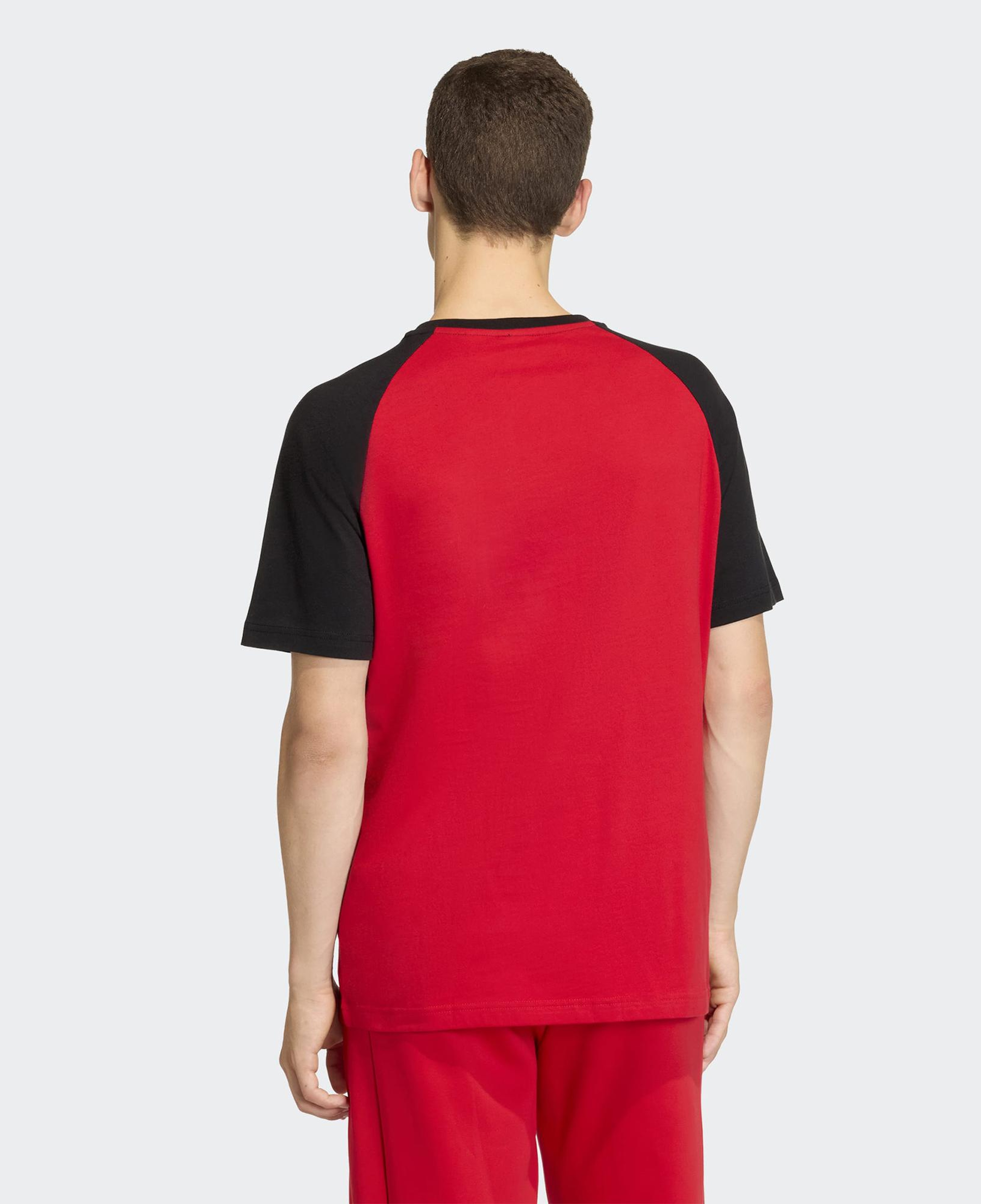 adidas Chest Stripes Erkek Kırmızı T-Shirt