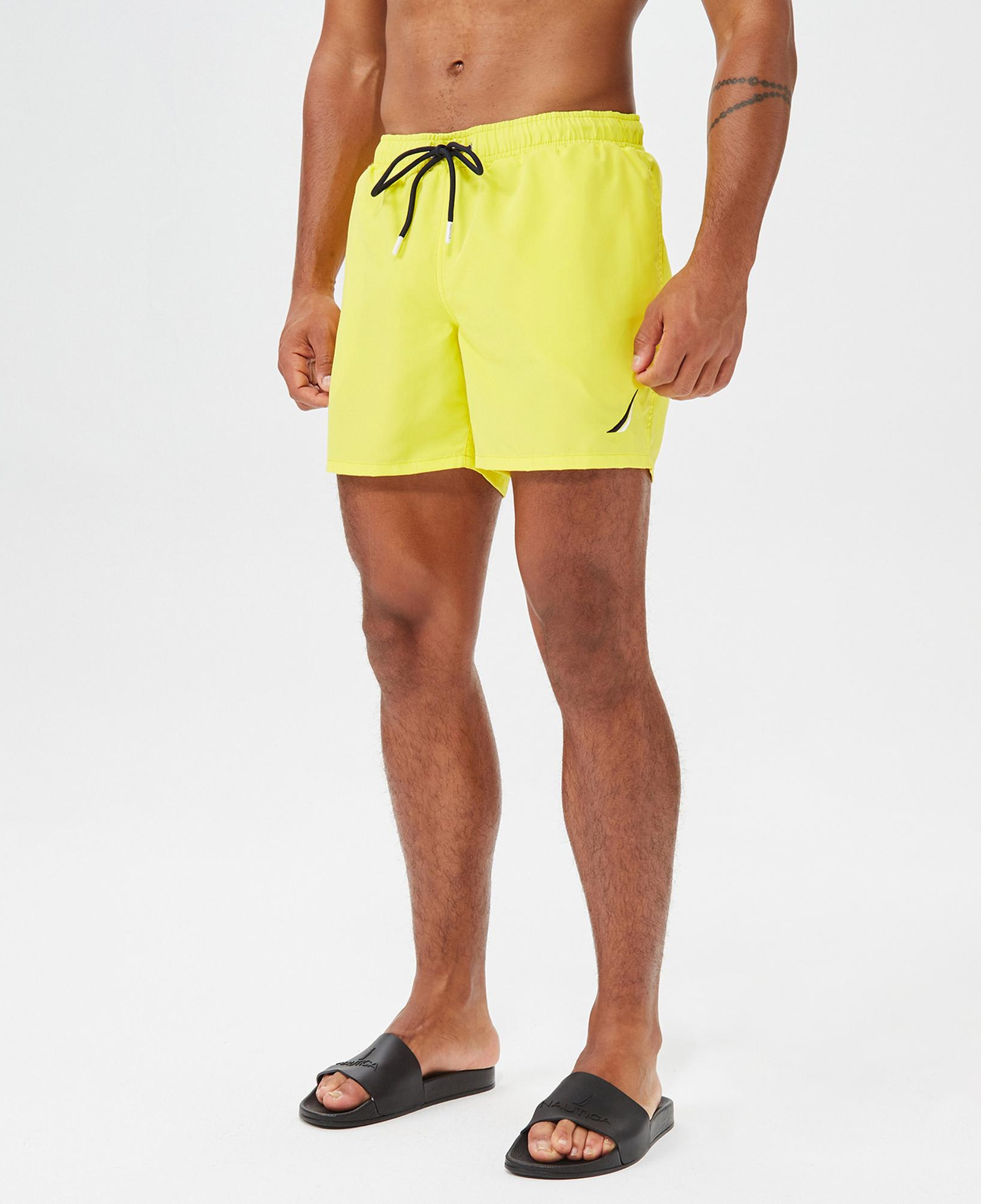 Nautica Erkek Sarı Standart Fit Deniz Şortu