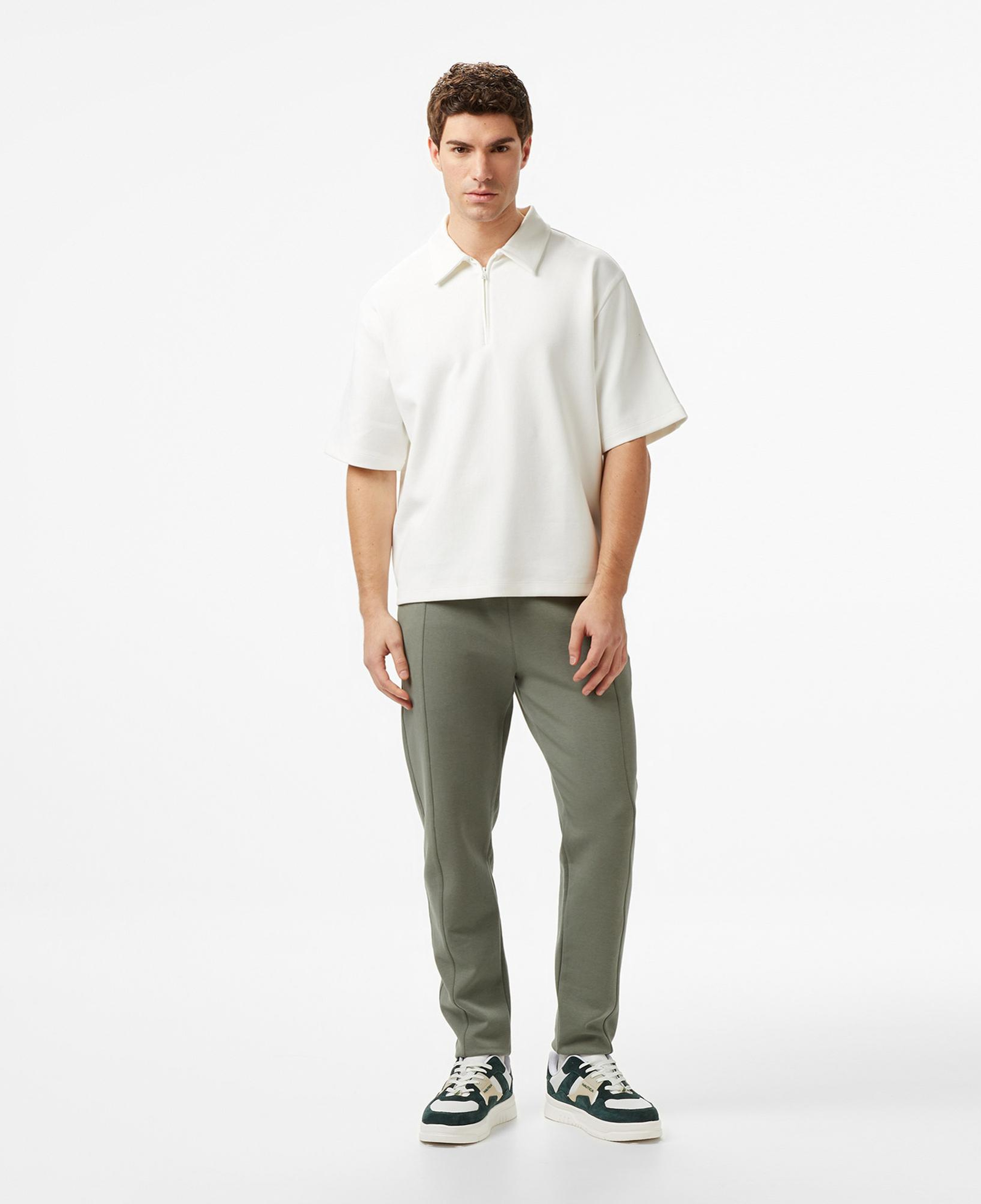 Nautica Erkek Ekru Regular Fit Polo Yaka T-Shirt