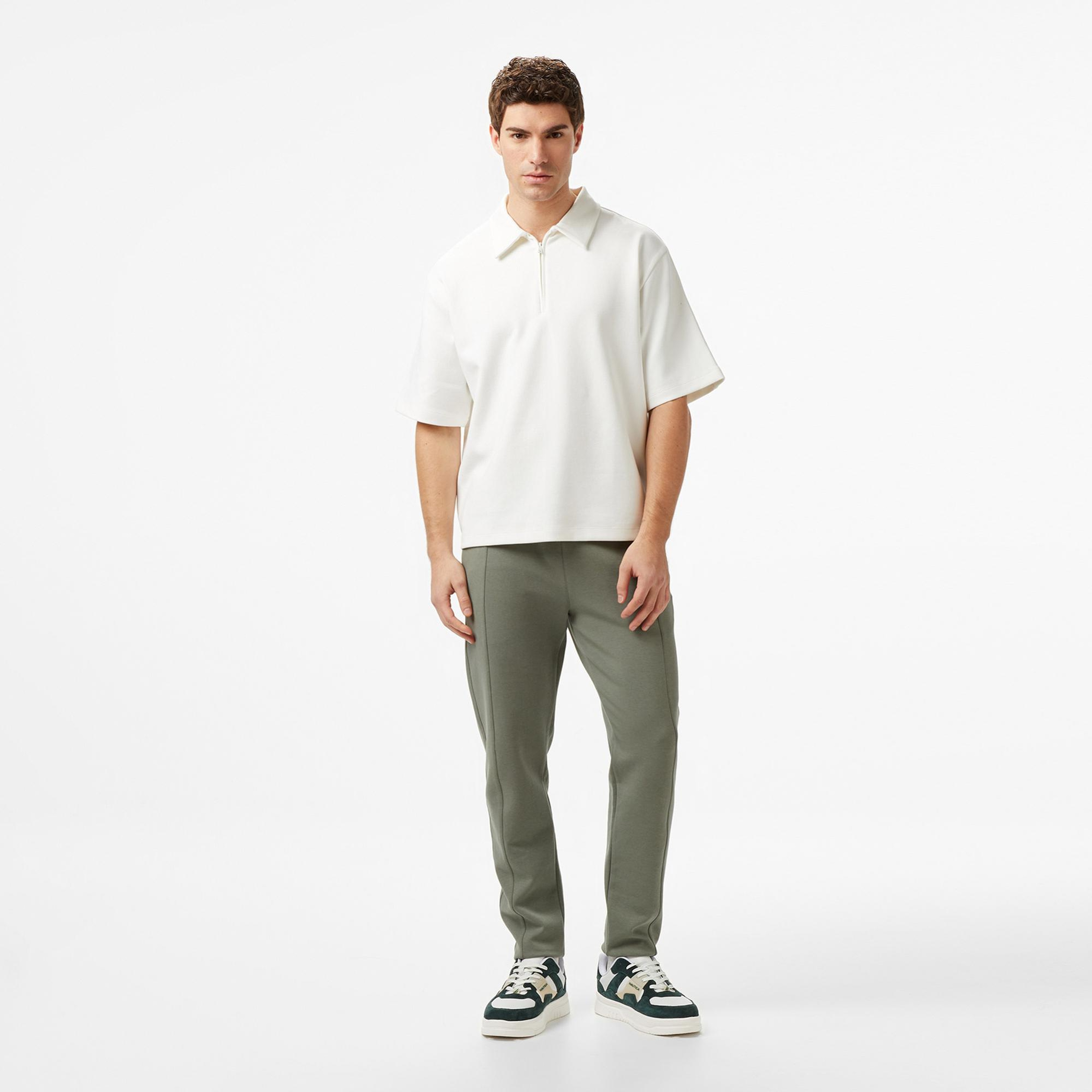 Nautica Erkek Ekru Regular Fit Polo Yaka T-Shirt