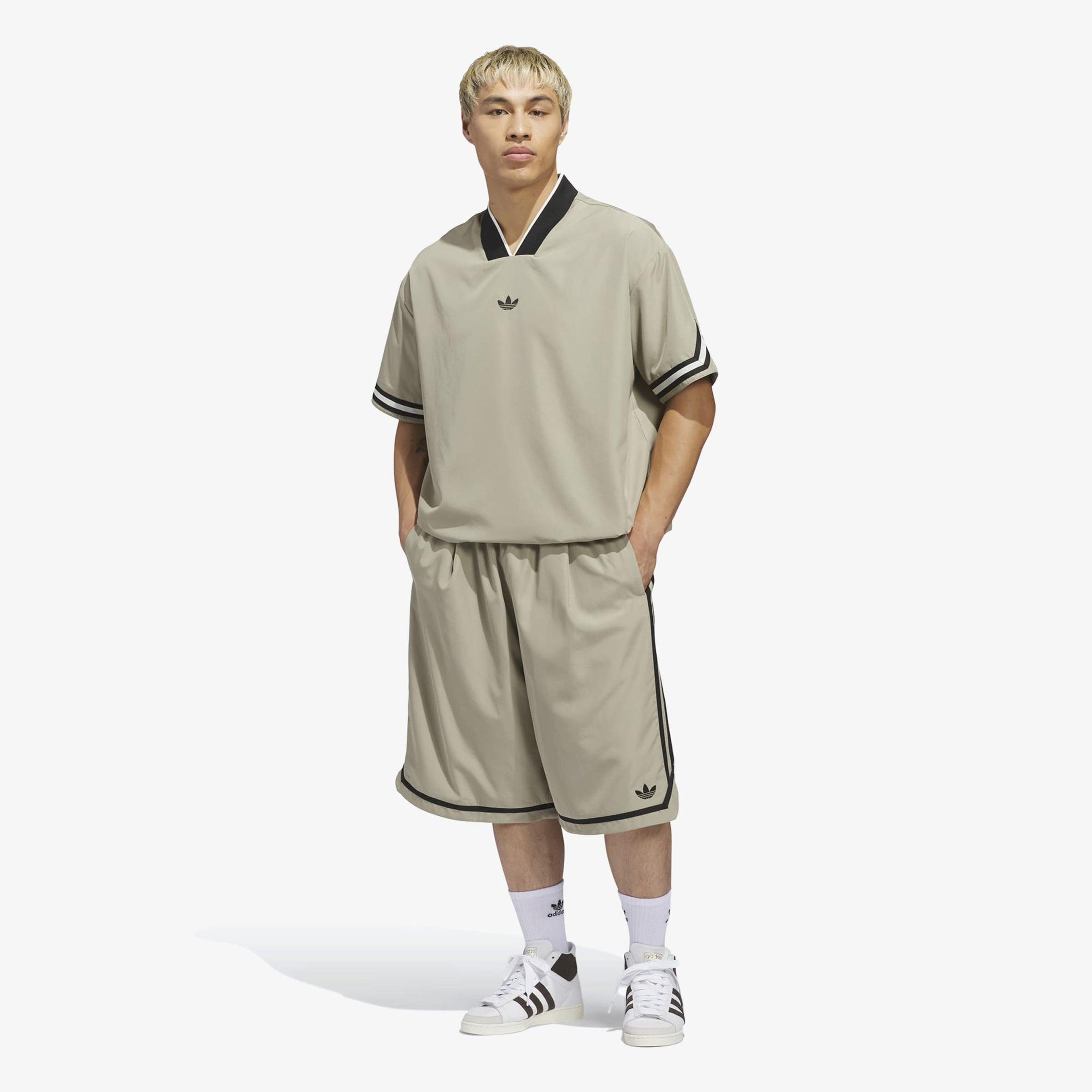 adidas Originals Basketball Warm Up Unisex Bej T-Shirt