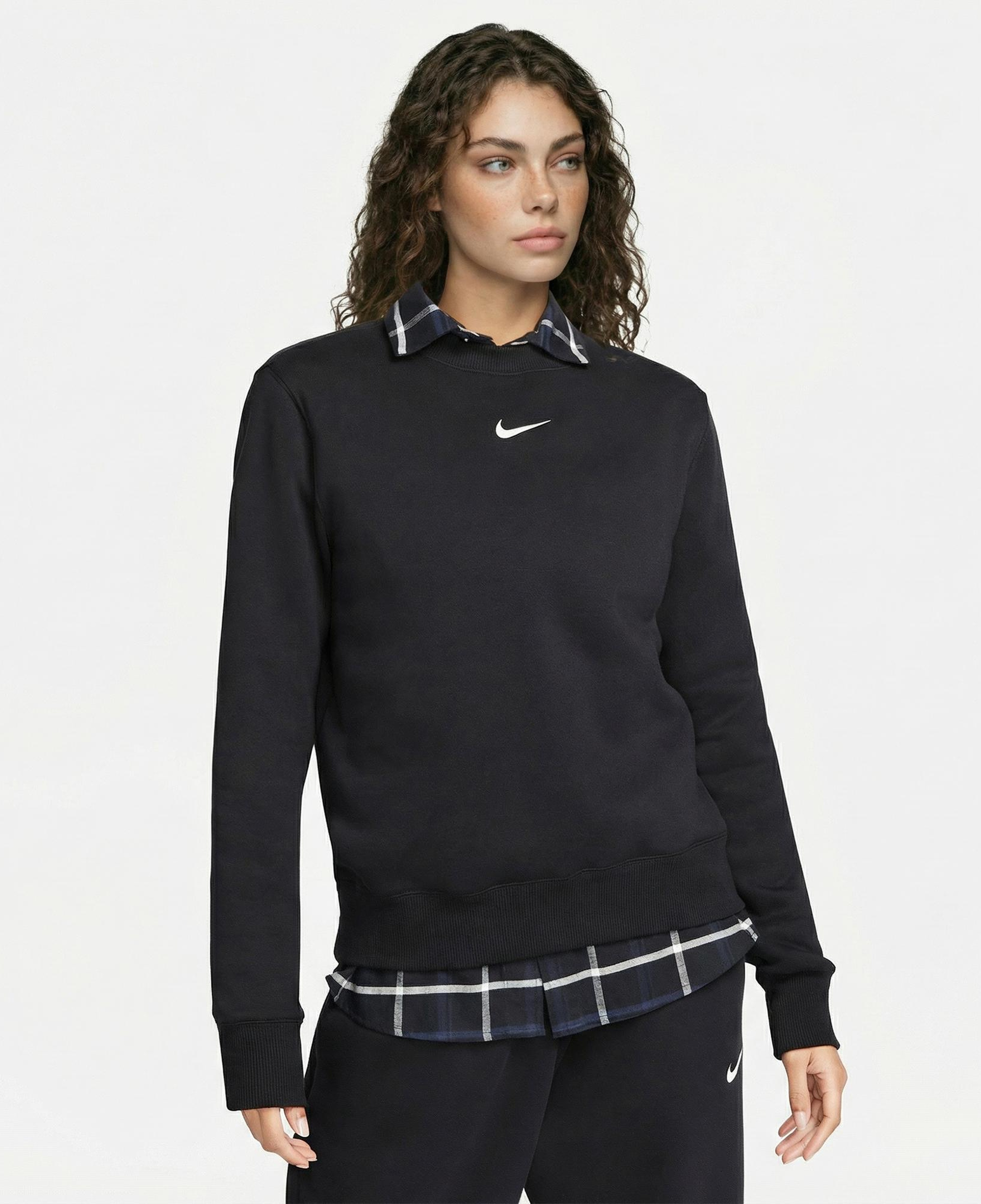Nike Sportswear Phoenix Fleece Kadın Siyah Sweatshirt