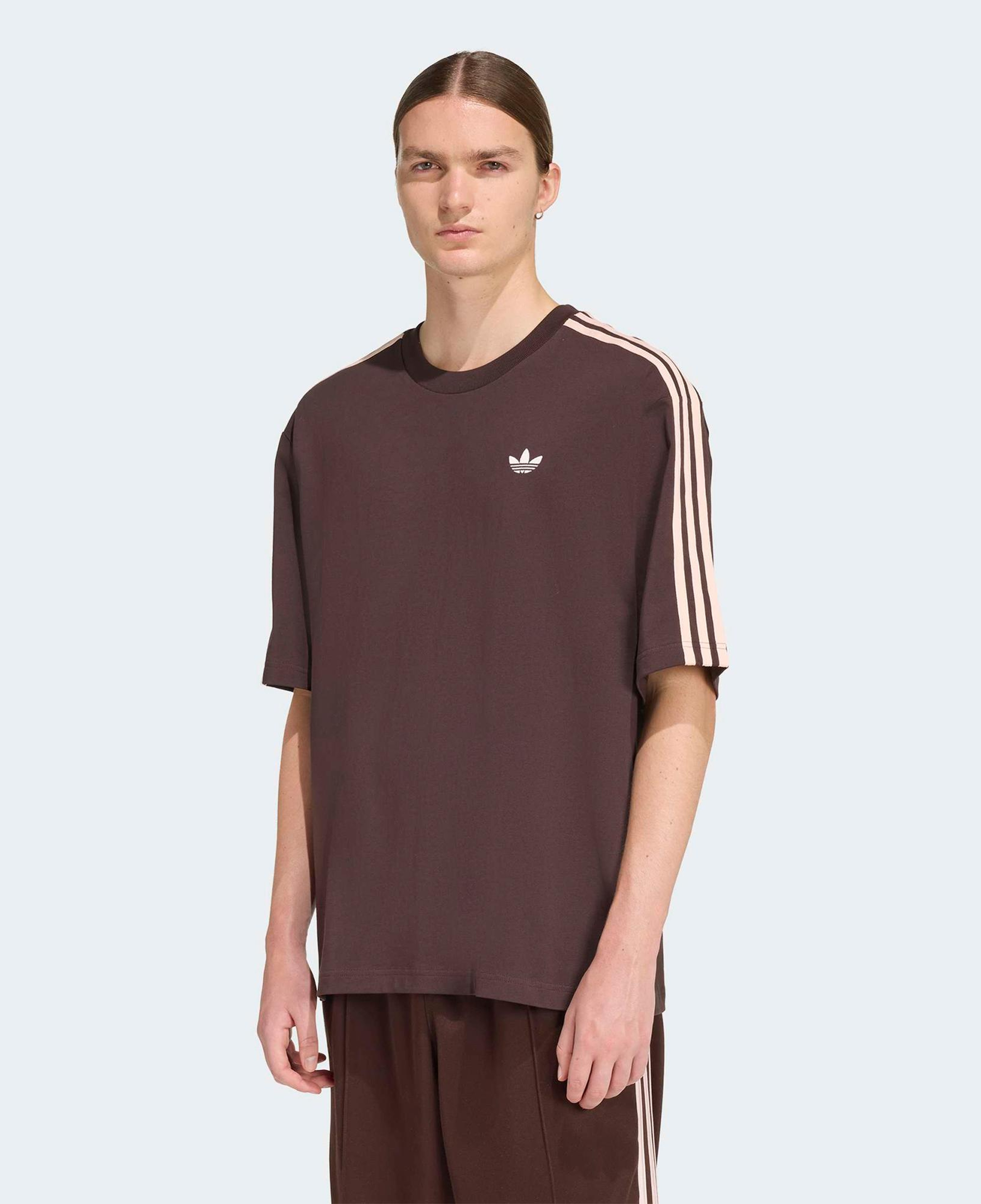 adidas Adicolor 3-Stripes Erkek Kahverengi T-Shirt