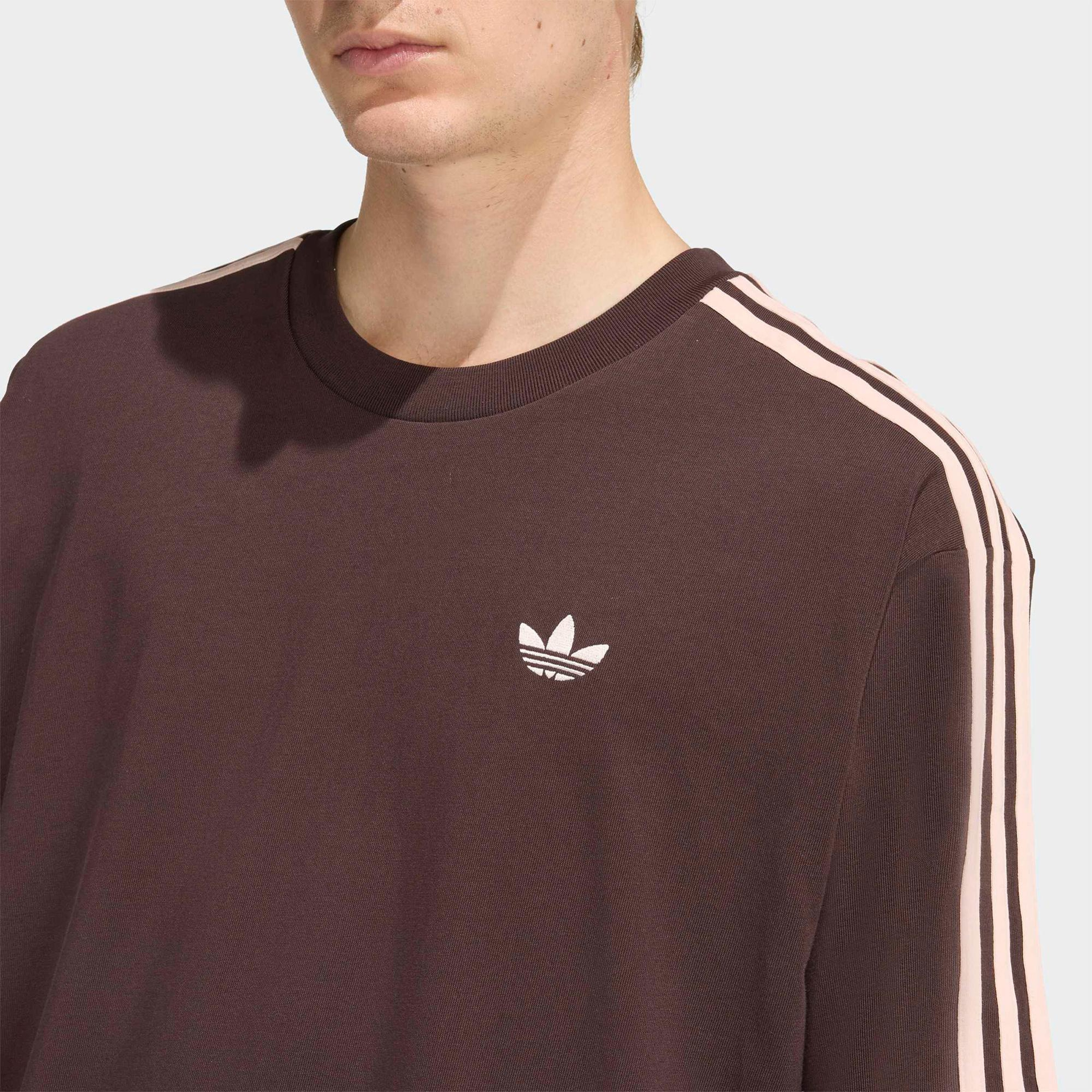 adidas Adicolor 3-Stripes Erkek Kahverengi T-Shirt