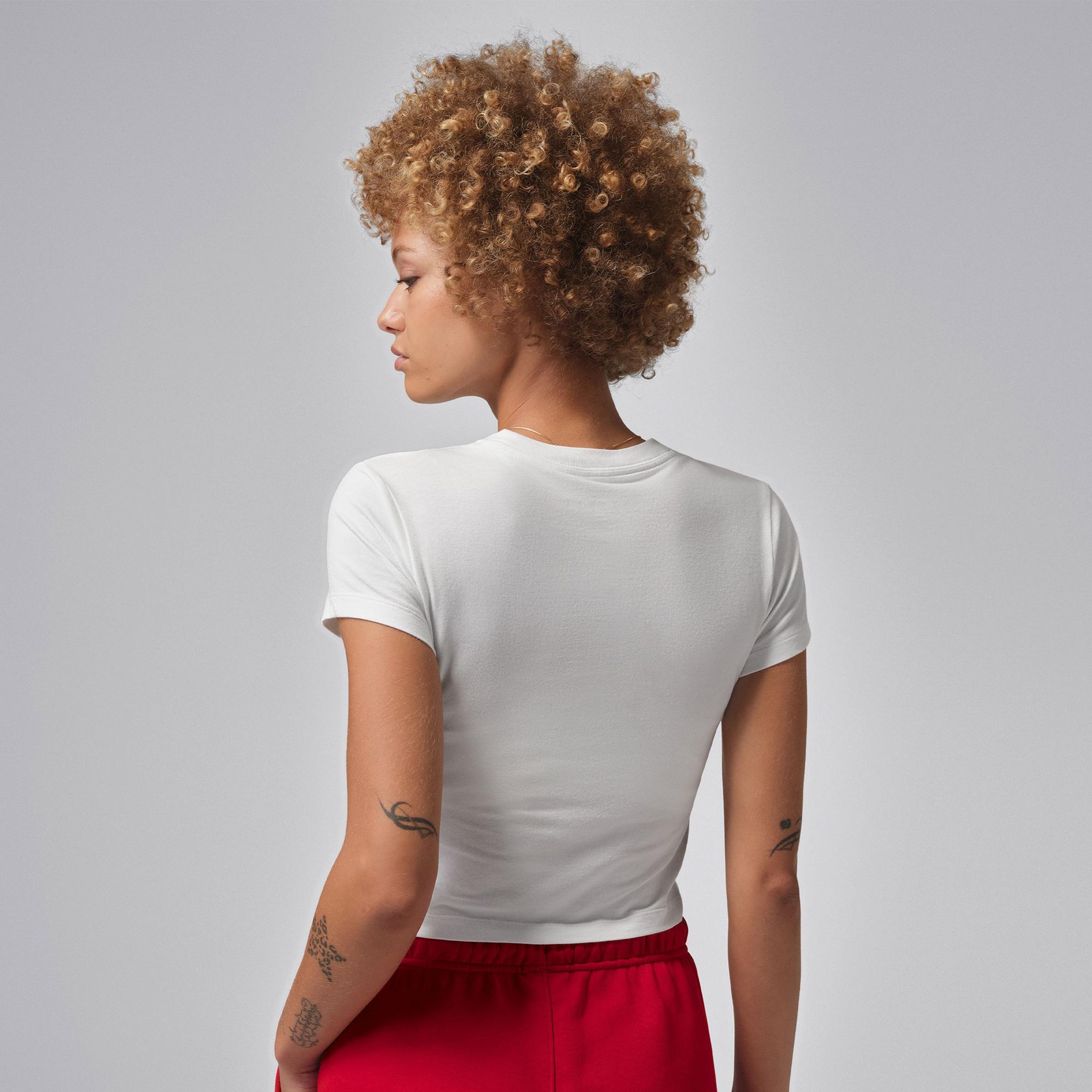 Jordan Essentials Kadın Beyaz T-Shirt