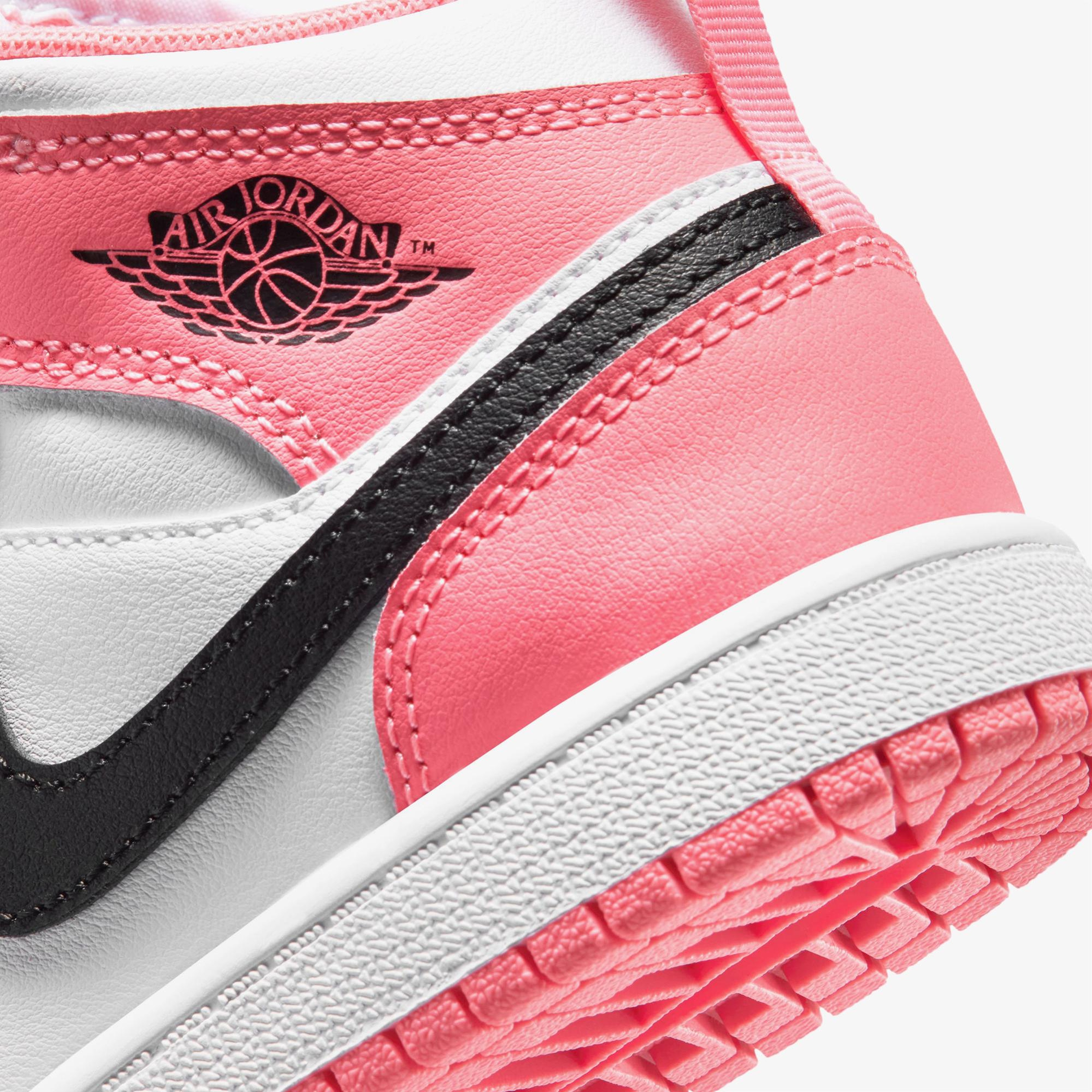 Jordan 1 Mid Çocuk Pembe Spor Ayakkabı