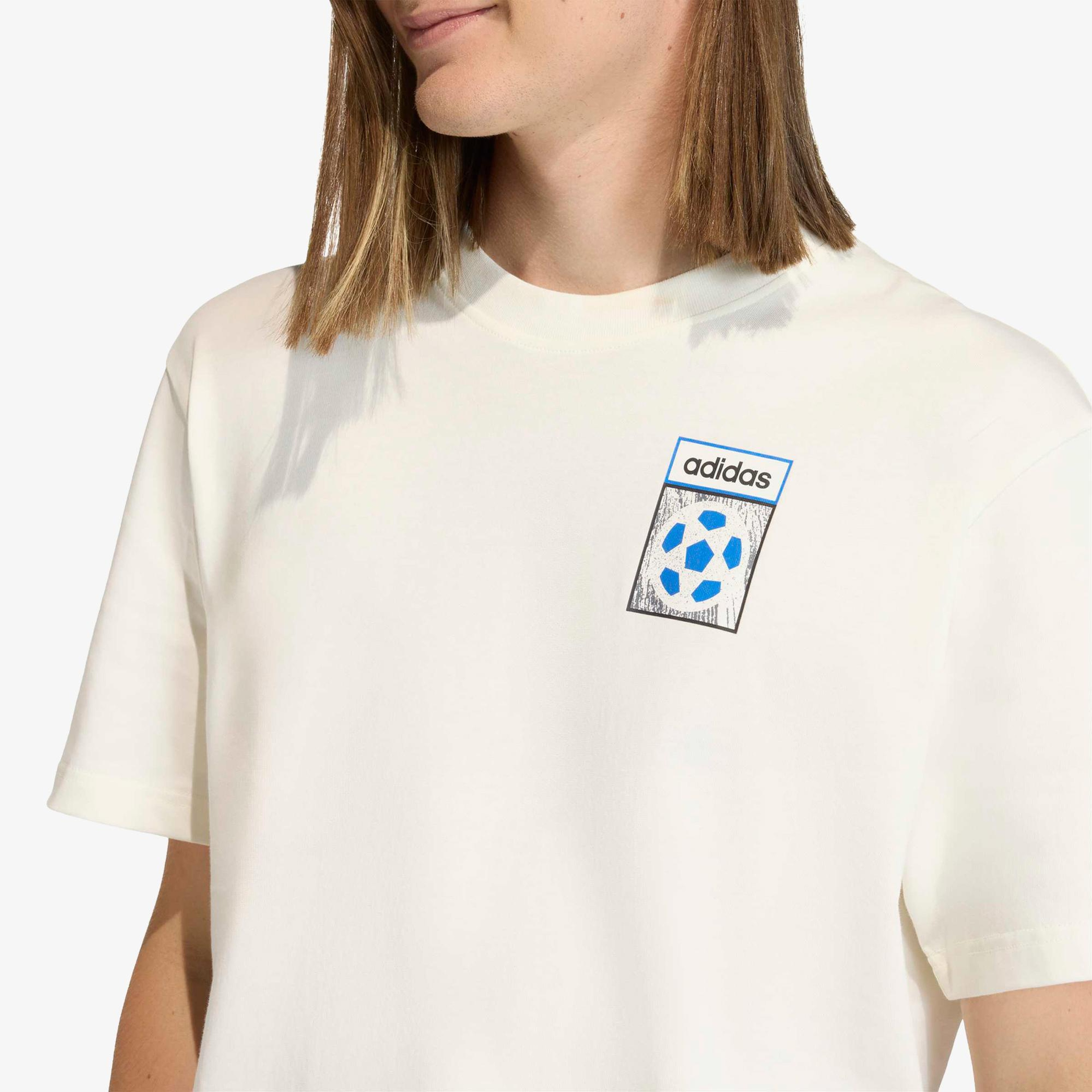 adidas Archive Country Flag Erkek Beyaz T-Shirt