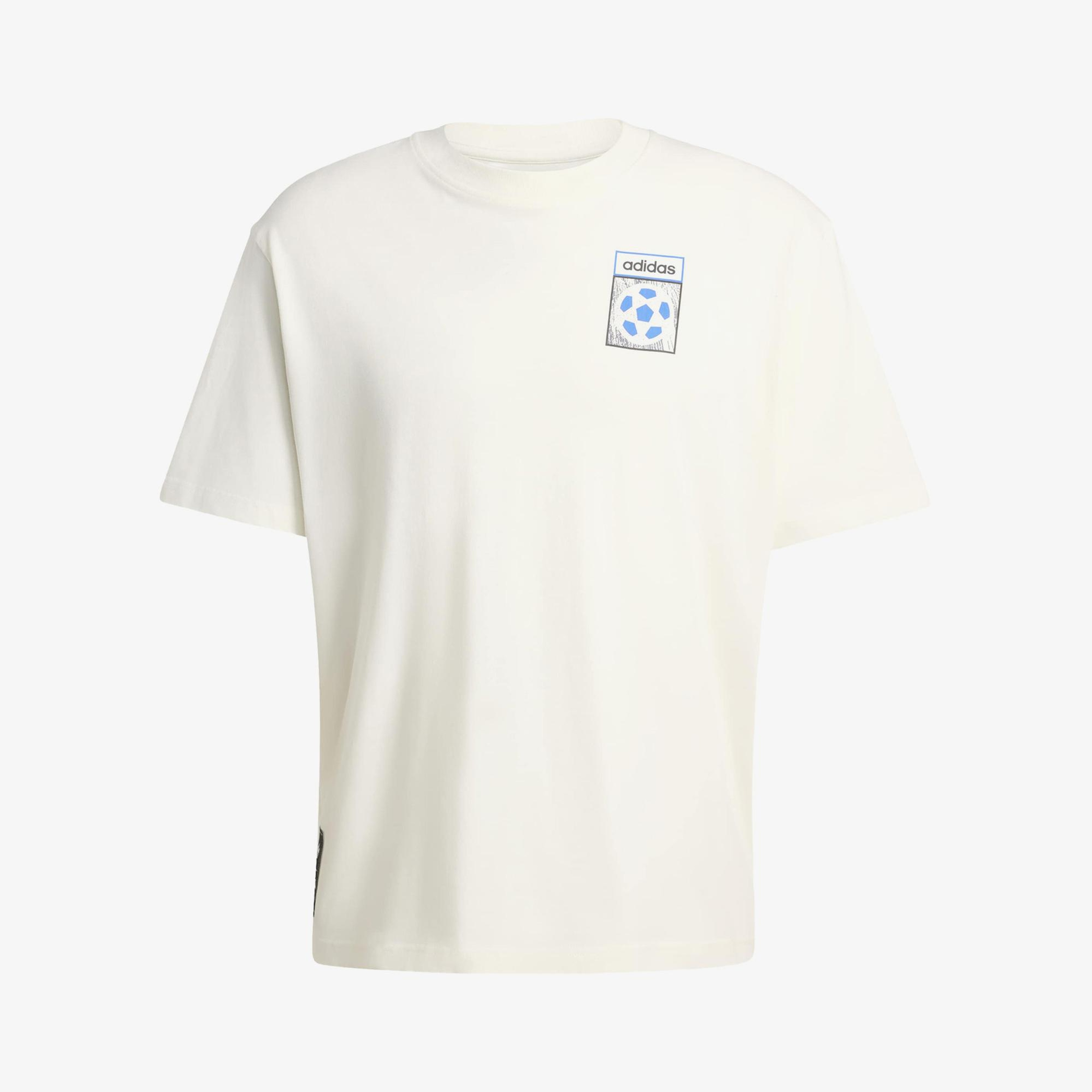 adidas Archive Country Flag Erkek Beyaz T-Shirt