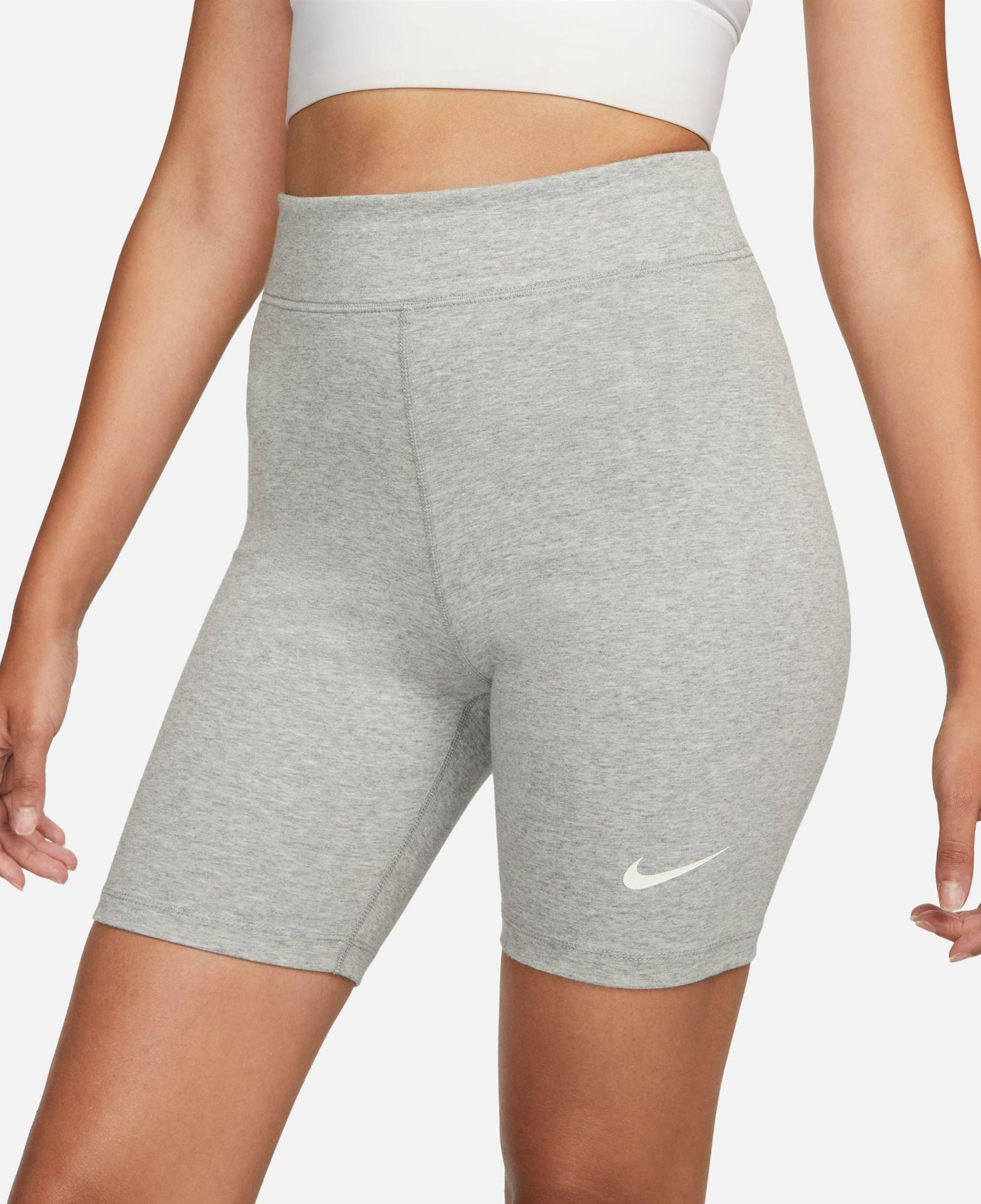 Nike Sportswear Classic High Rise 20 cm Short Kadın Gri Tayt