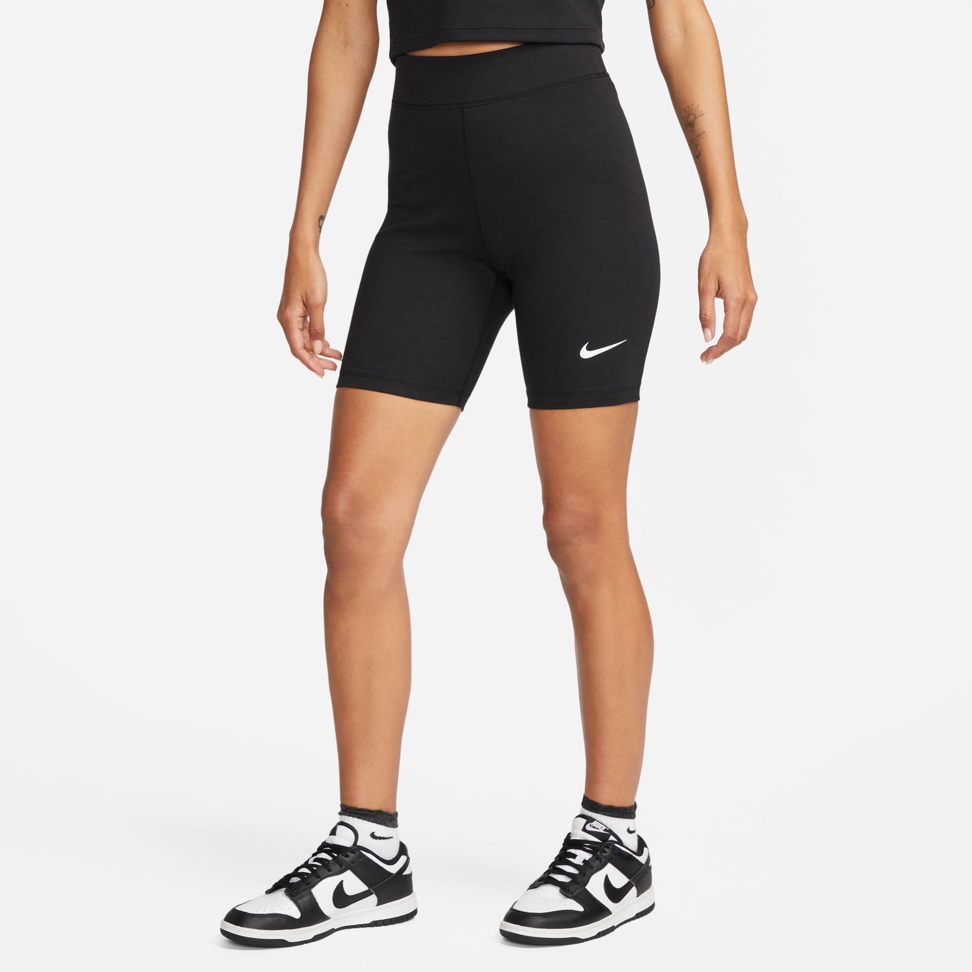 Nike Sportswear Classic Yüksek Belli 20 cm Kadın Siyah Kısa Tayt