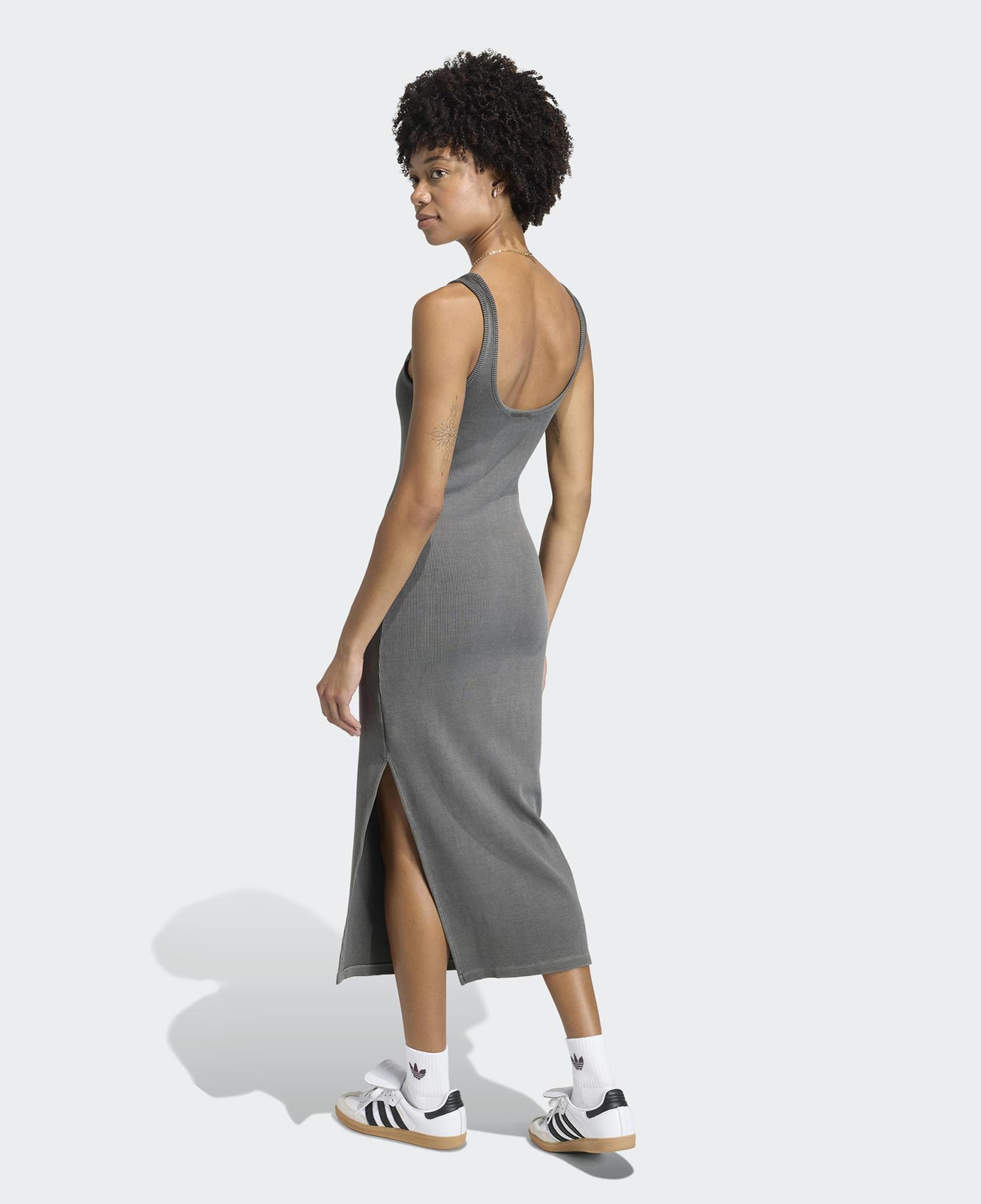 adidas Essentials Ribana Kadın Gri Elbise
