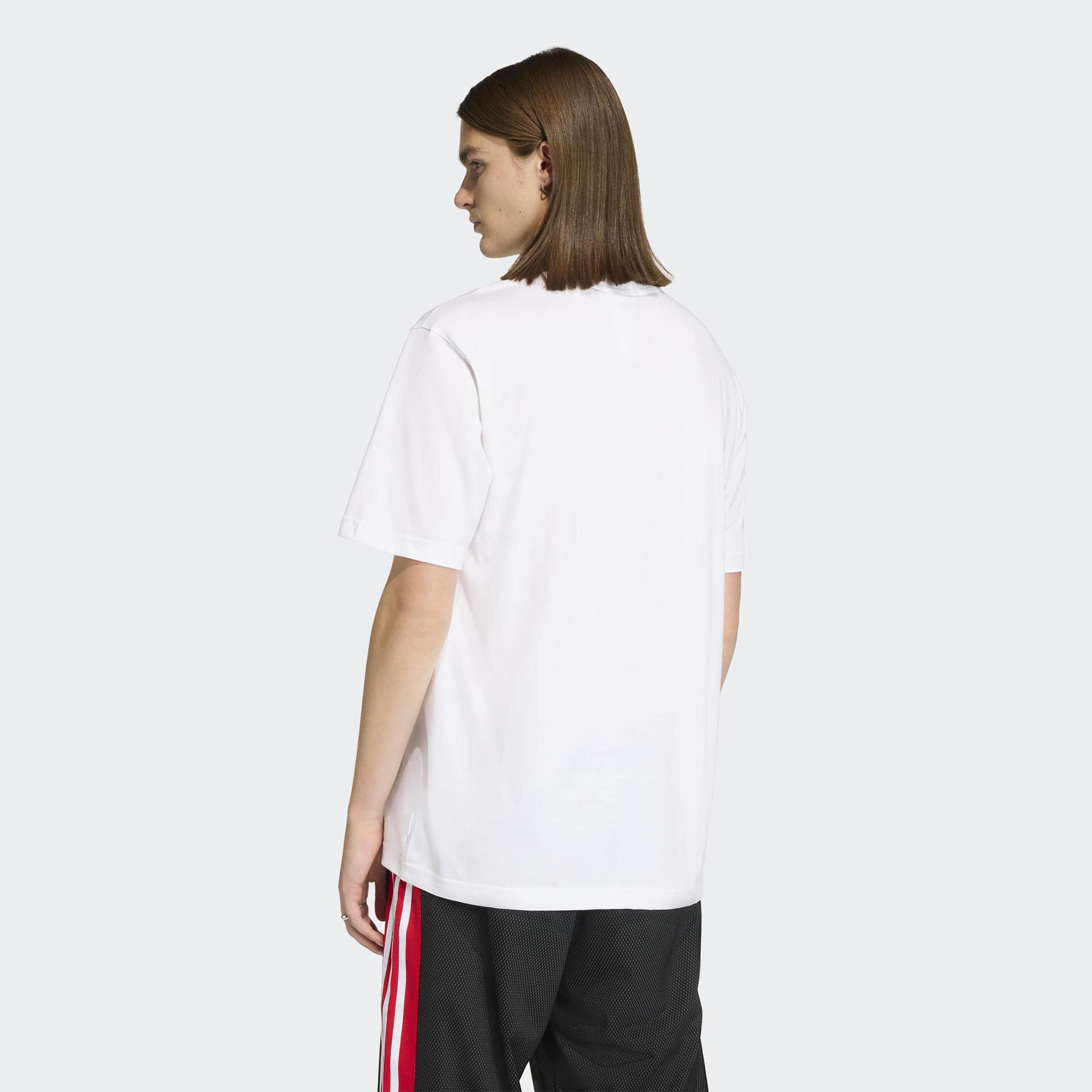 adidas Trefoil Series Roses Erkek Beyaz T-Shirt