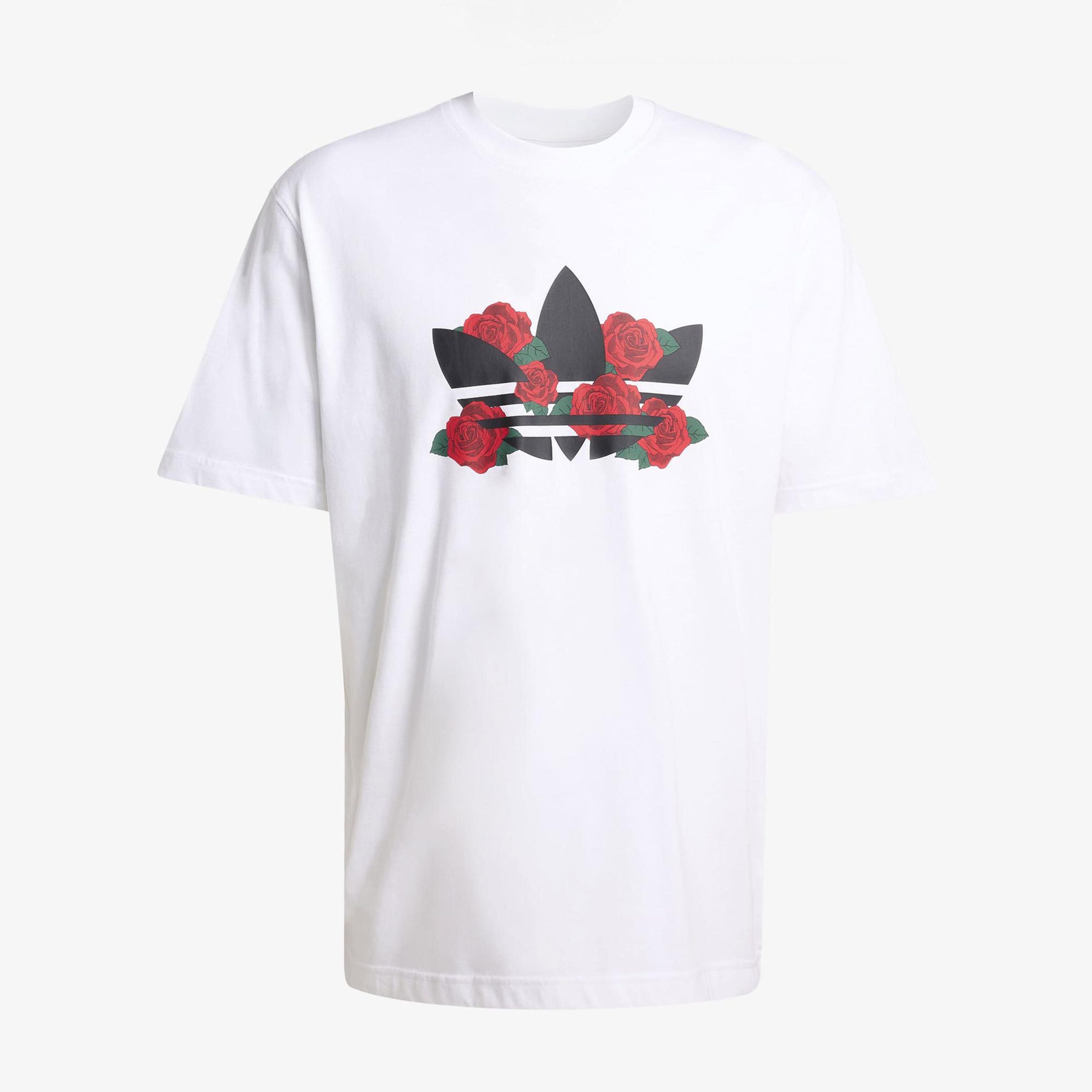 adidas Trefoil Series Roses Erkek Beyaz T-Shirt