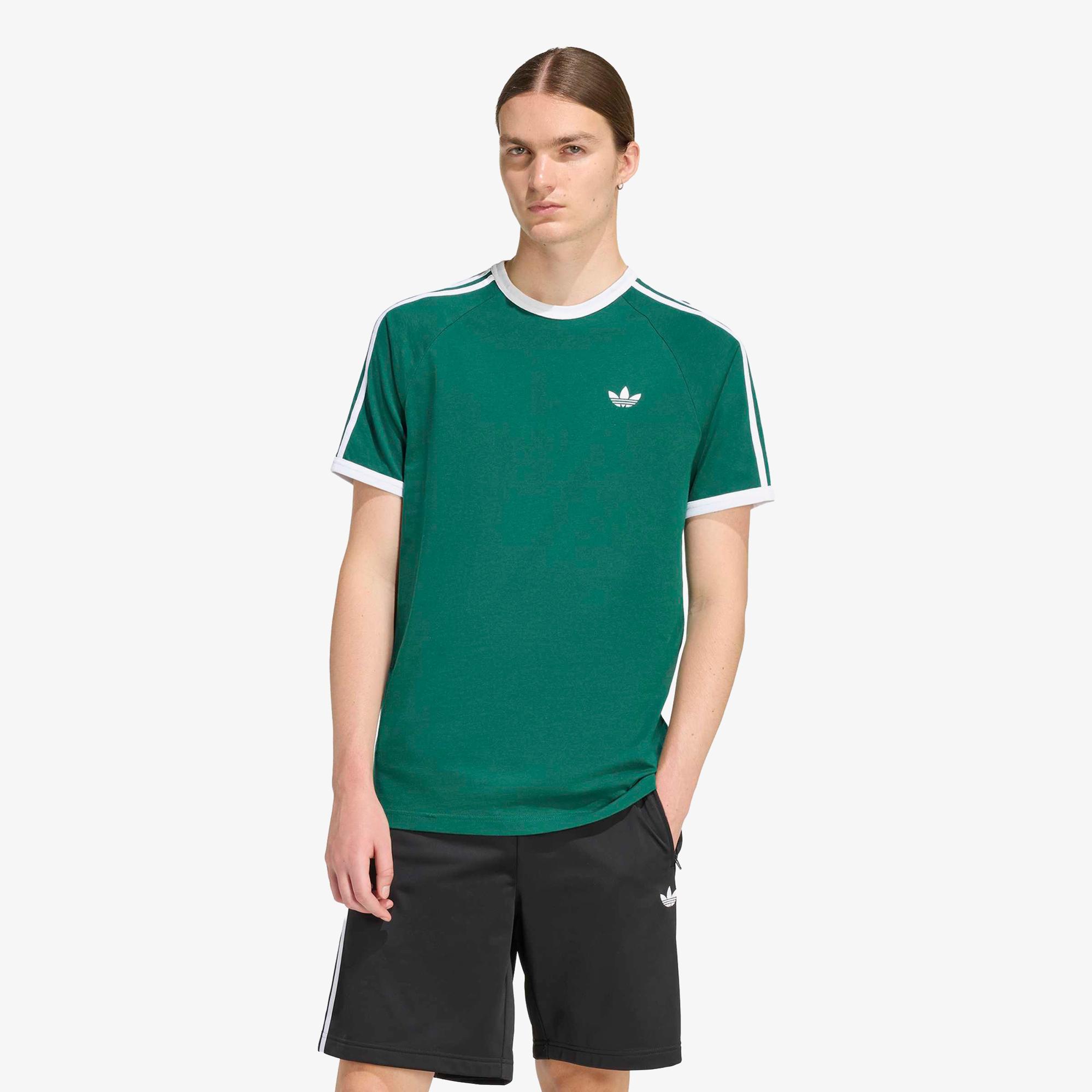 adidas 3-Stripes Erkek Yeşil T-Shirt