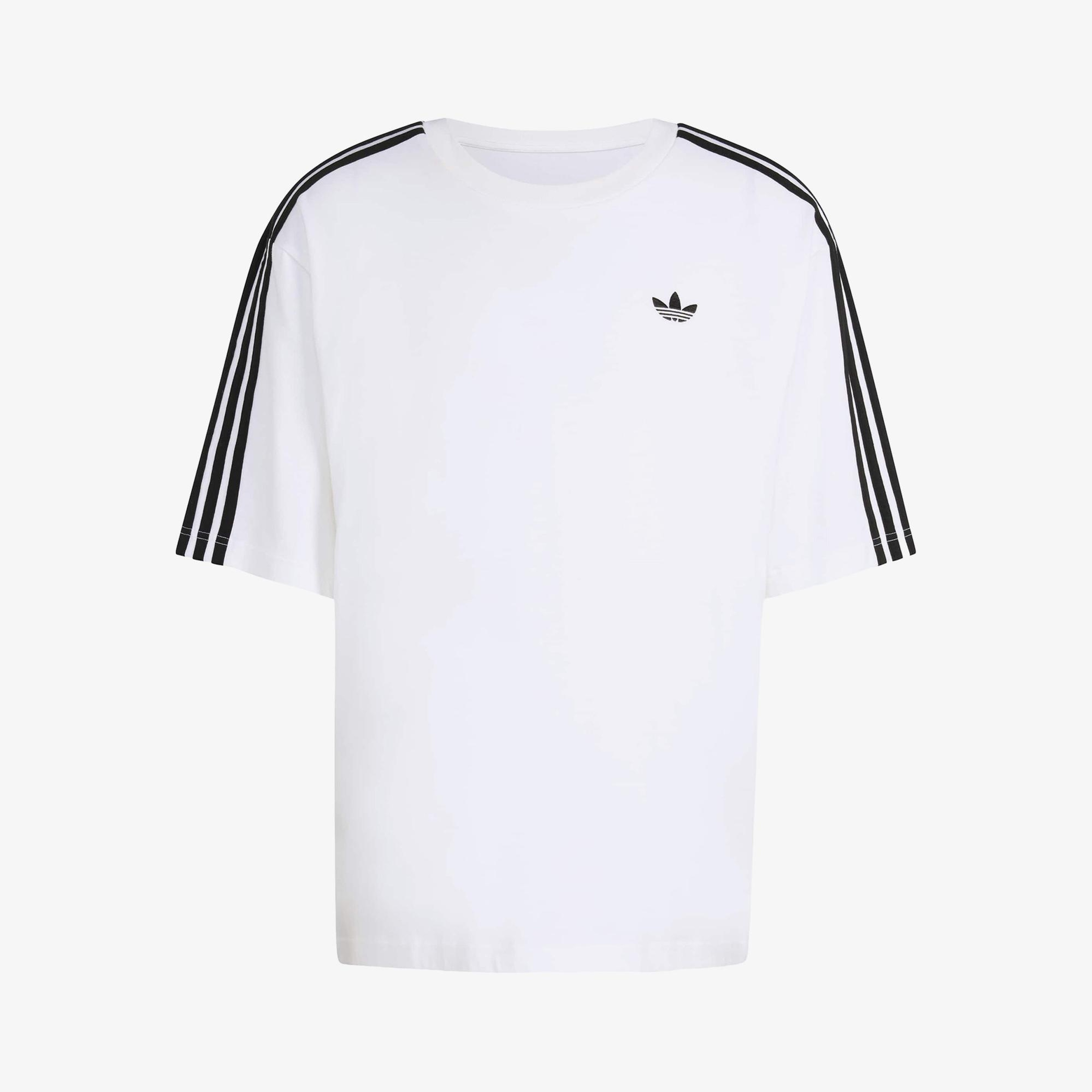 adidas Adicolor 3-Stripes Erkek Beyaz T-Shirt