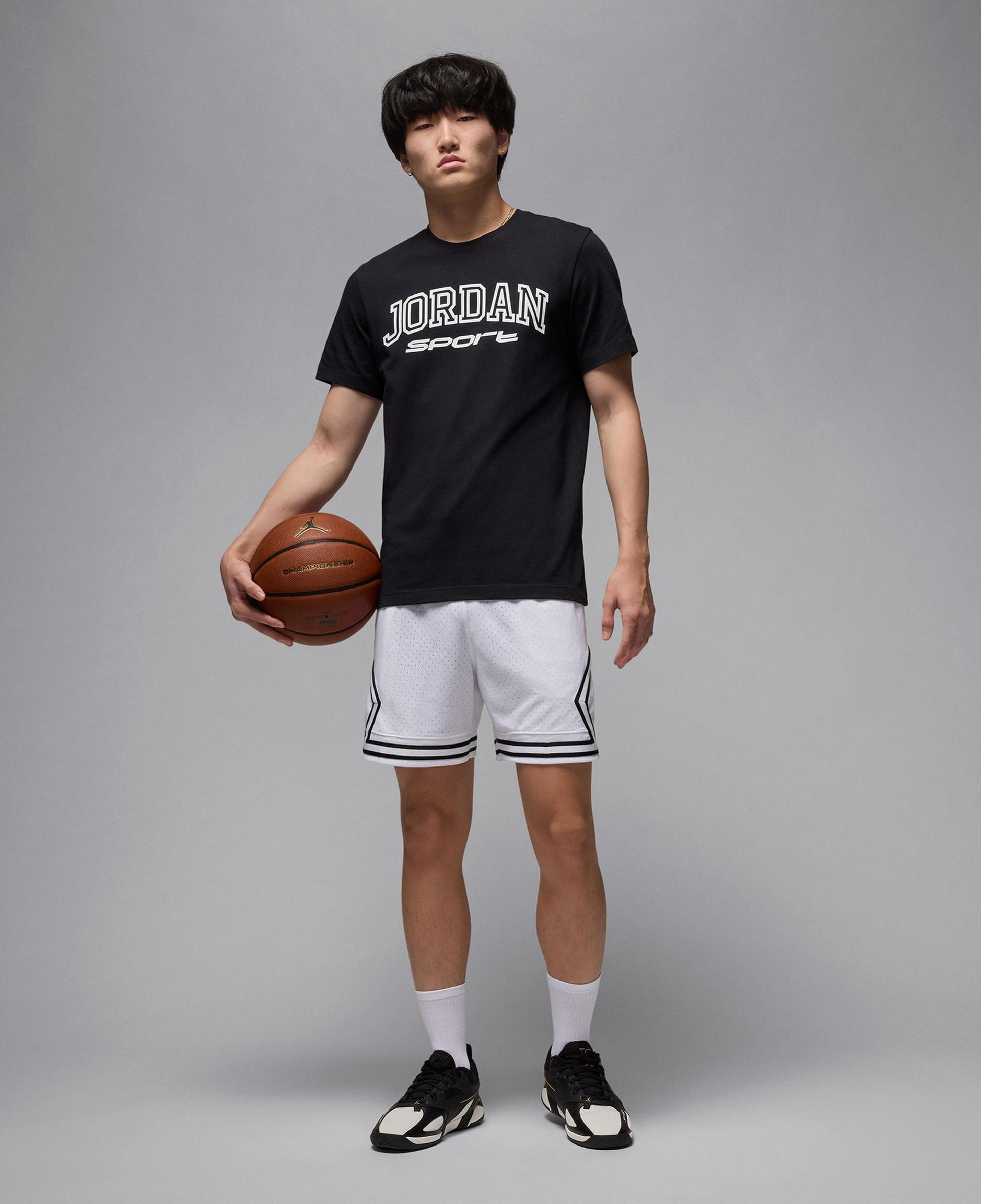 Jordan Dri-Fit Sport Diamond Erkek Beyaz Şort