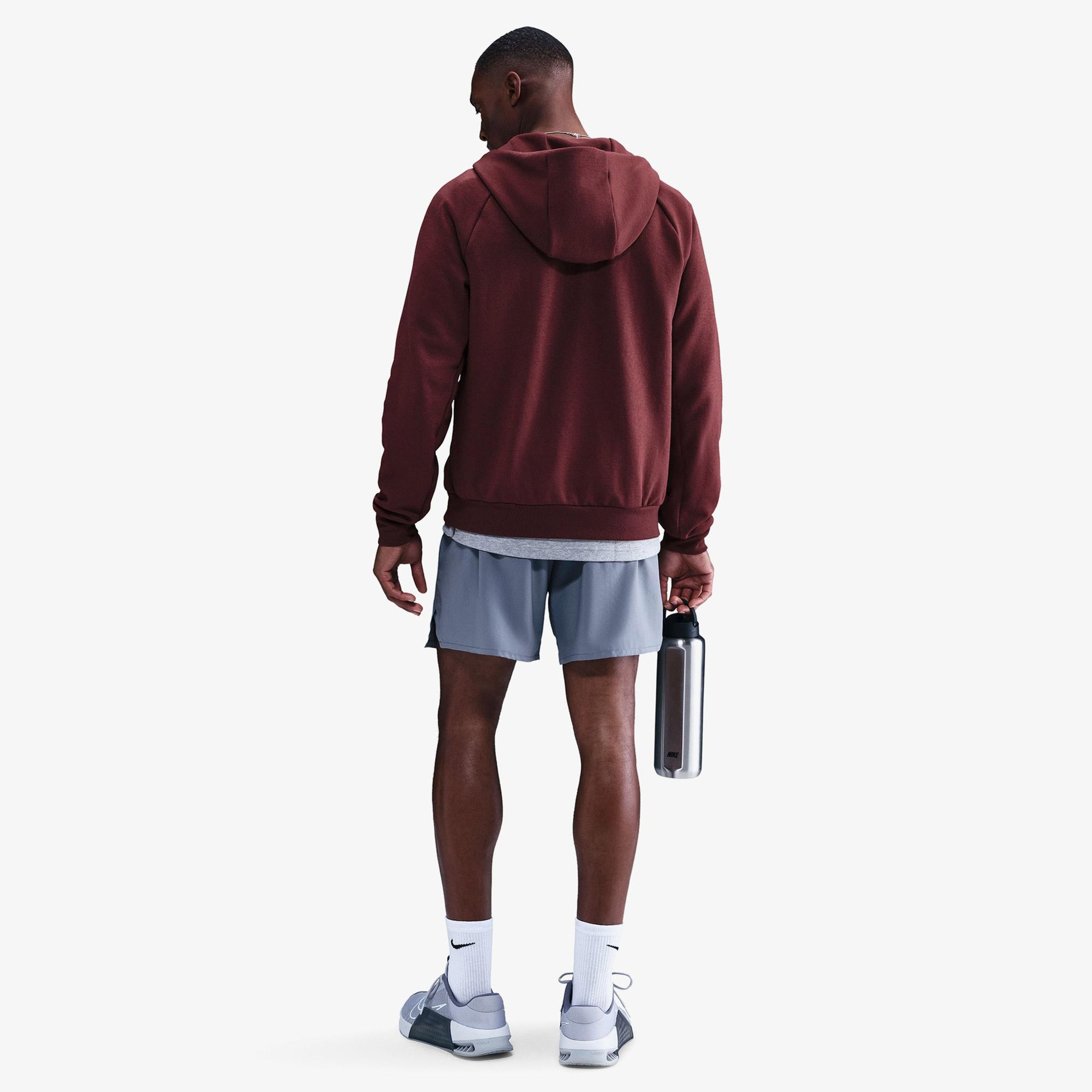 Nike Dri-Fit Primary Fleece Erkek Bordo Hoodie