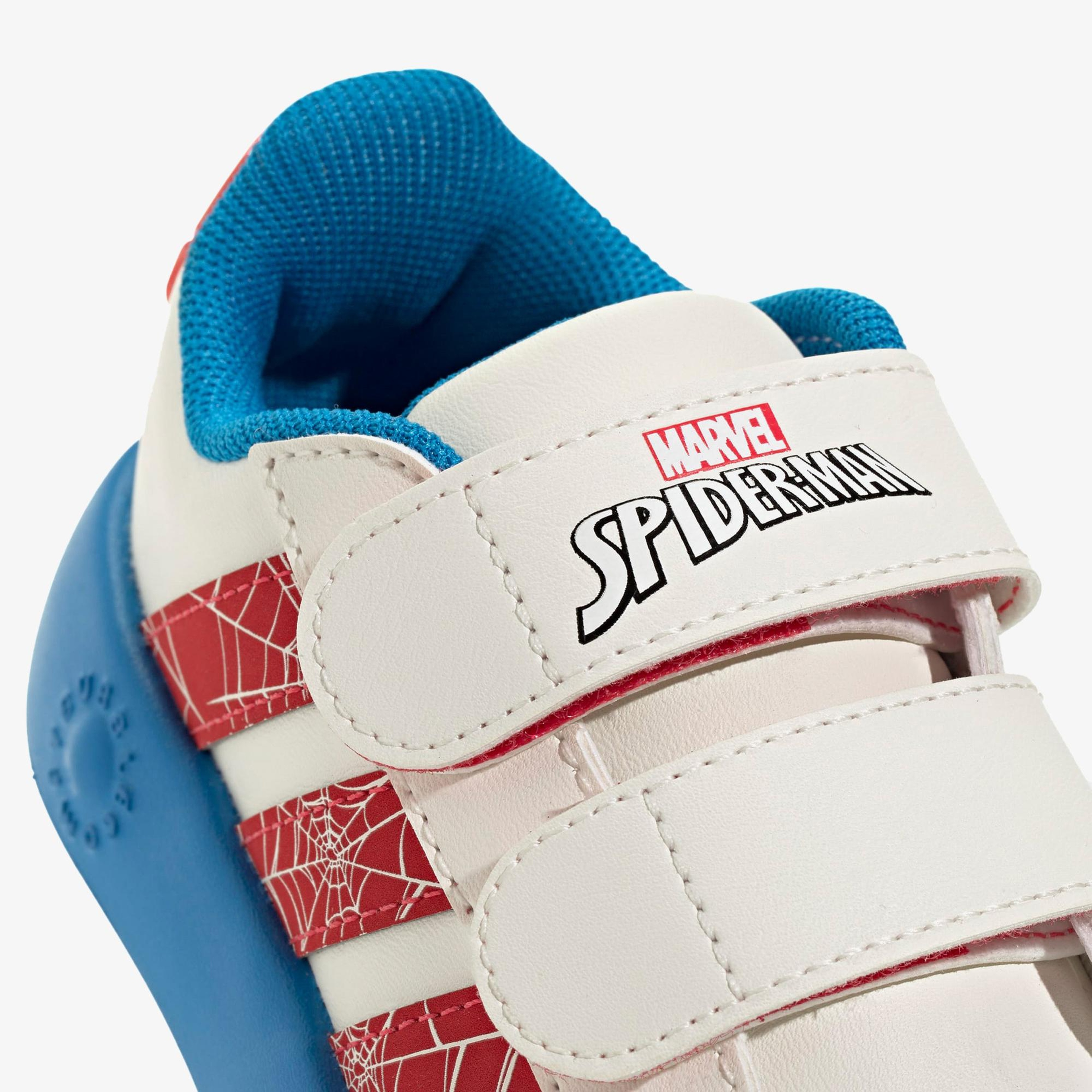 adidas Grand Court Spider-Man Çocuk Beyaz Sneaker