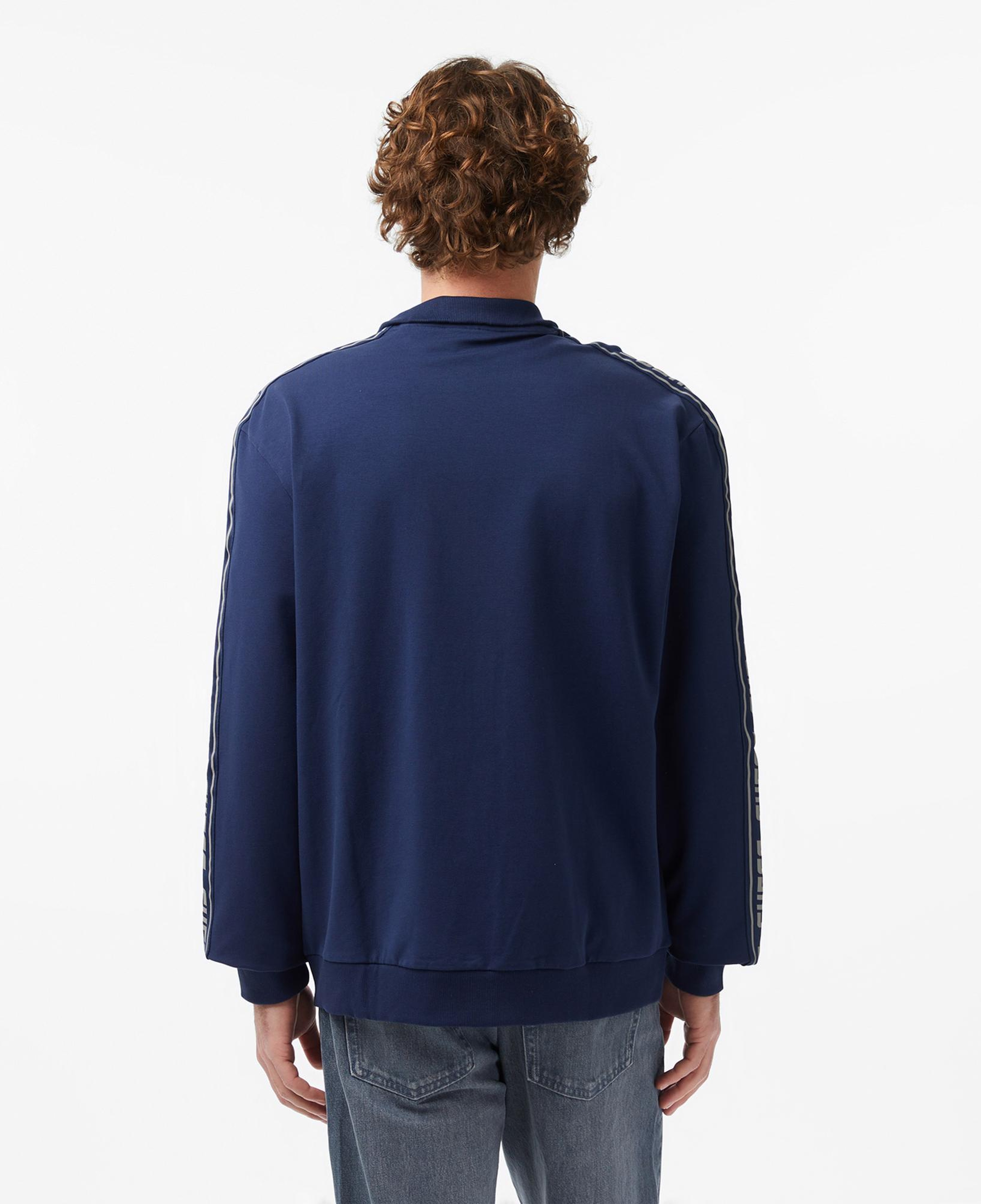 Guess Full Zip Aktif Erkek Mavi Sweatshirt