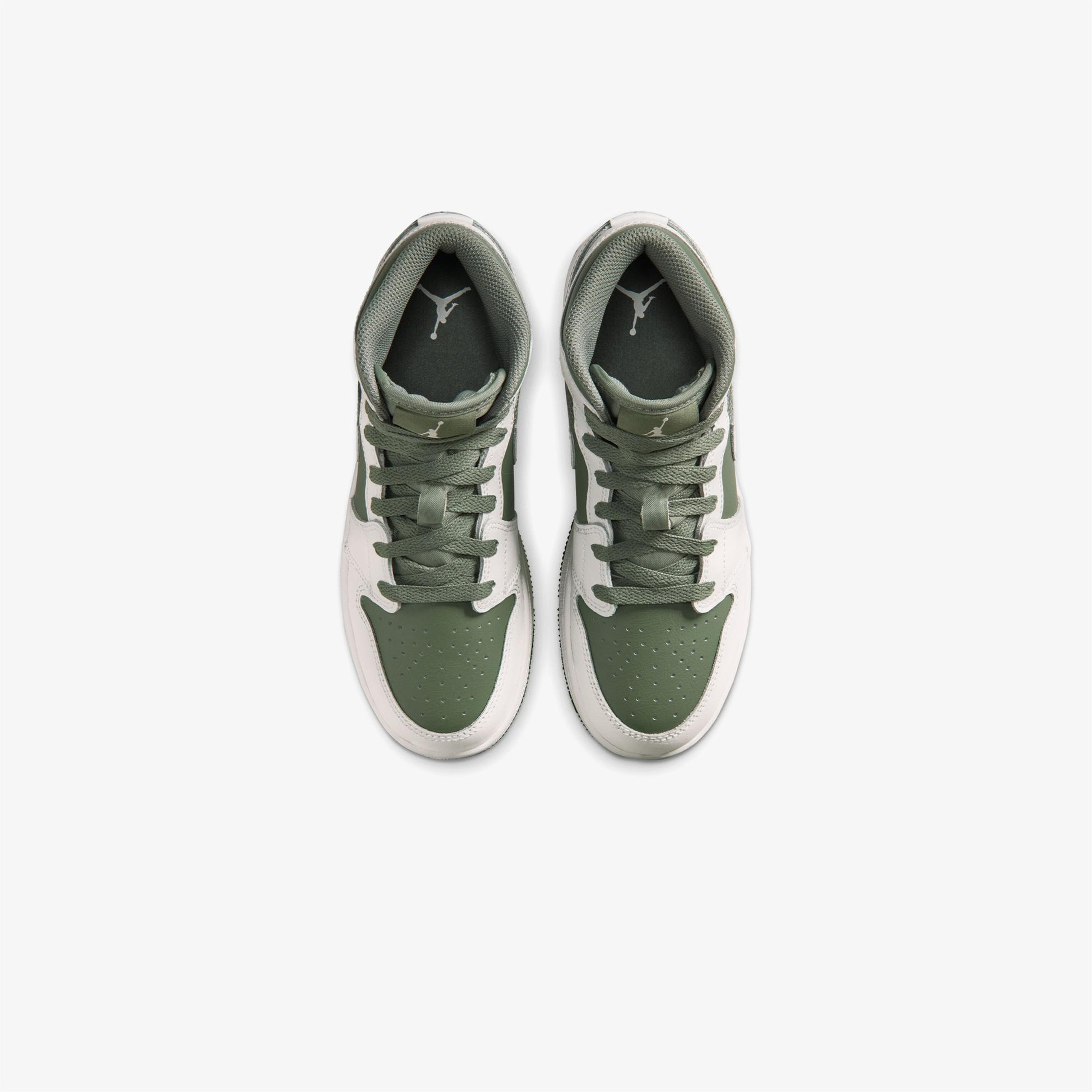 Jordan Air 1 Mid Yeşil Spor Ayakkabı