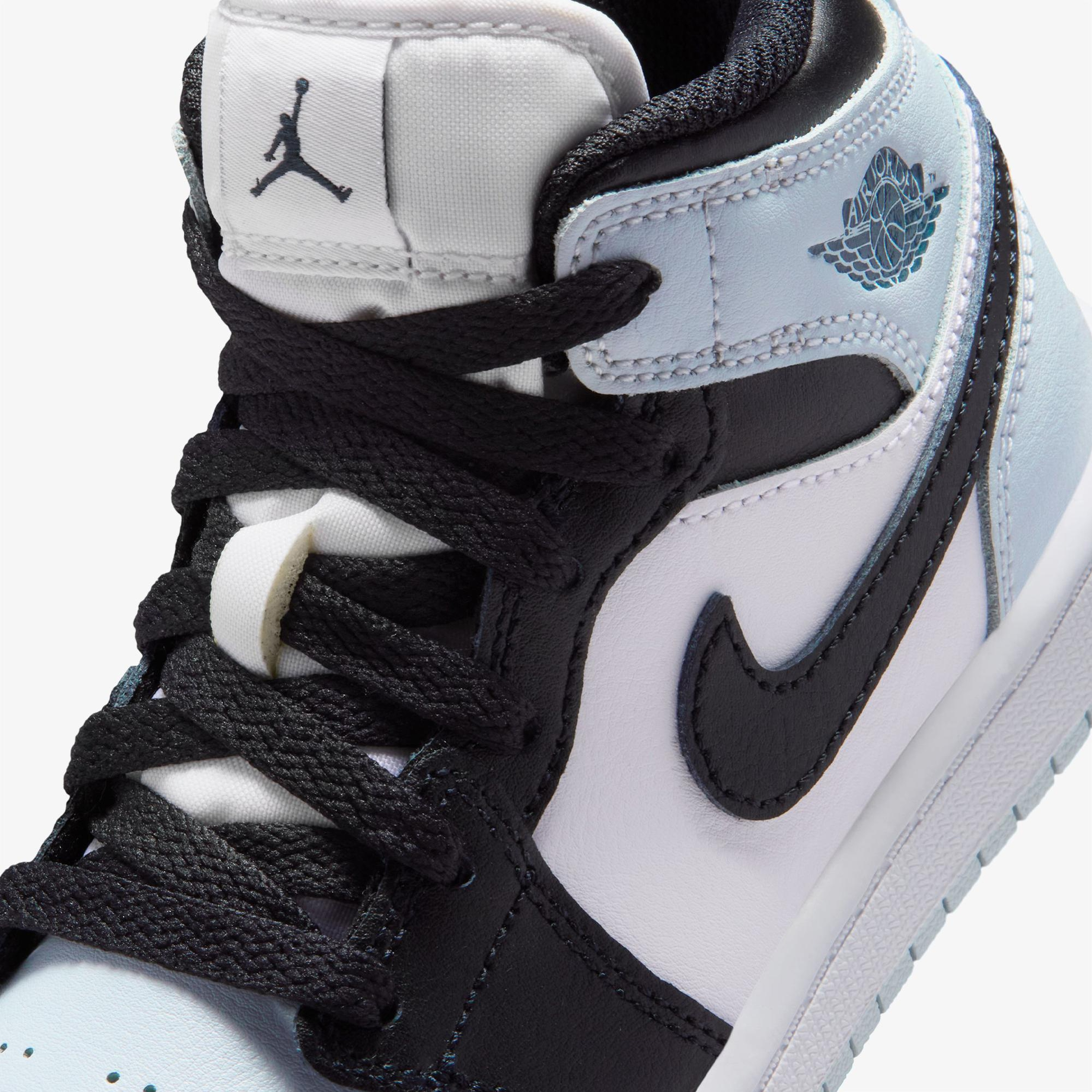 Jordan 1 Mid Çocuk Mavi Spor Ayakkabı