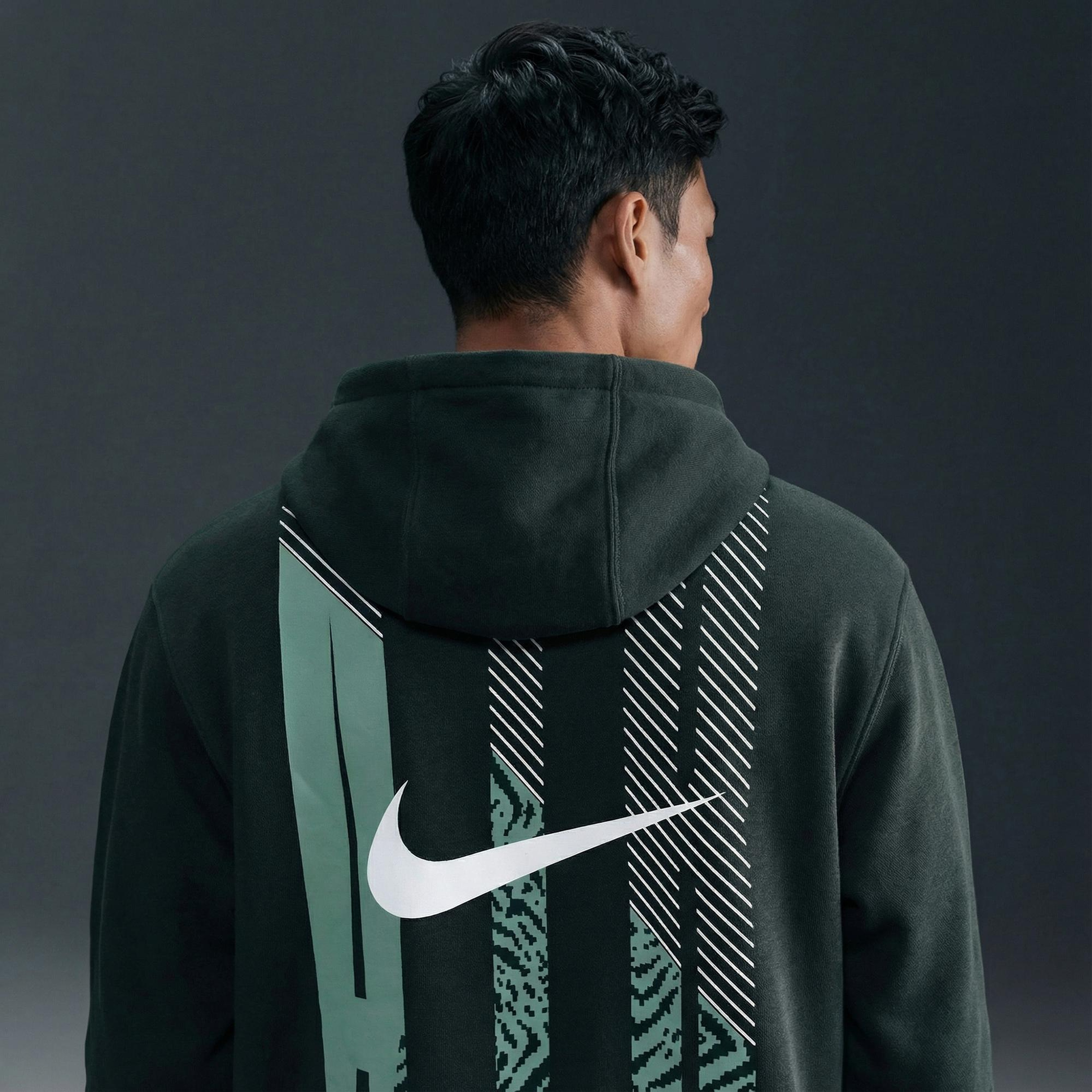 Nike Air Pullover Erkek Yeşil Kapüşonlu Hoodie