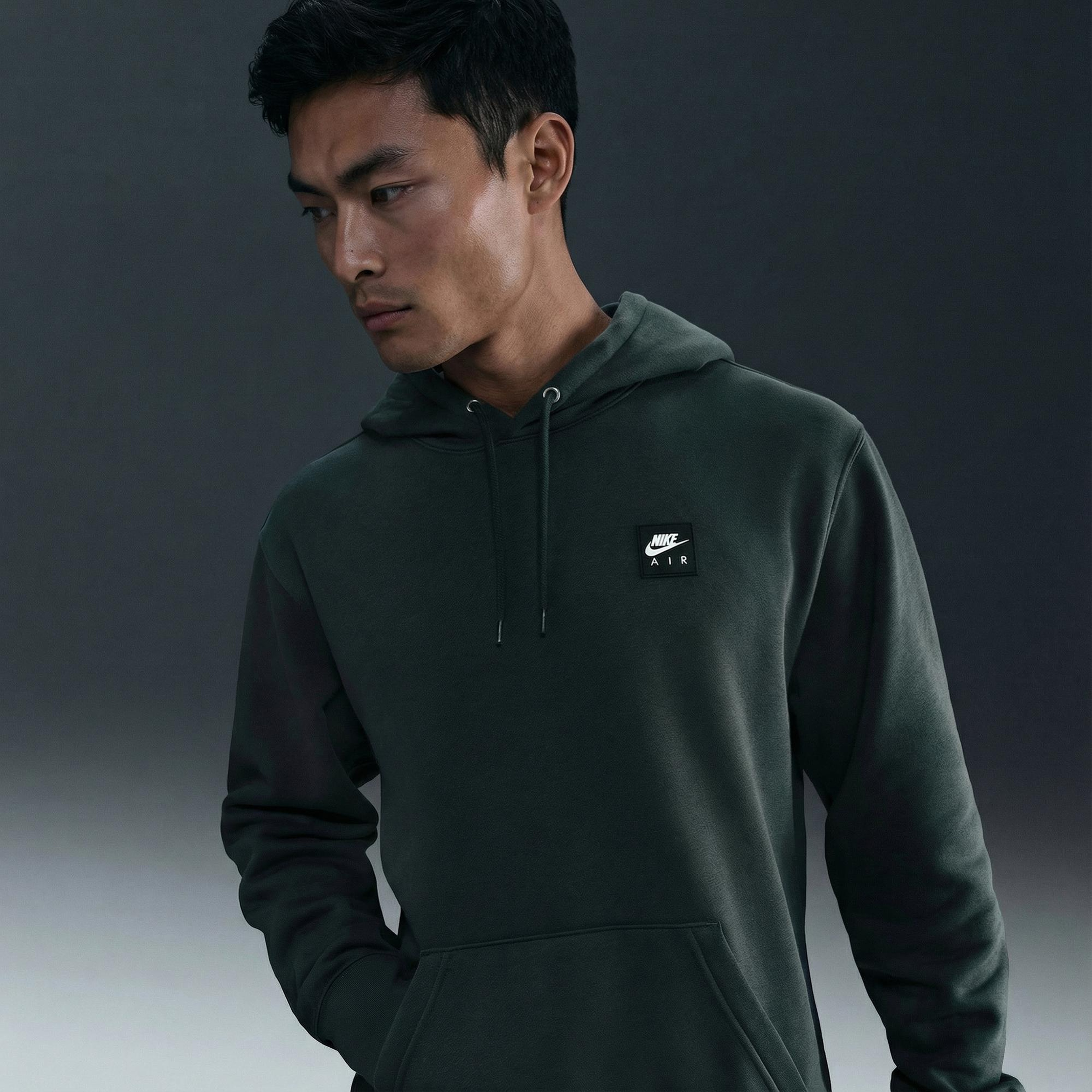 Nike Air Pullover Erkek Yeşil Kapüşonlu Hoodie