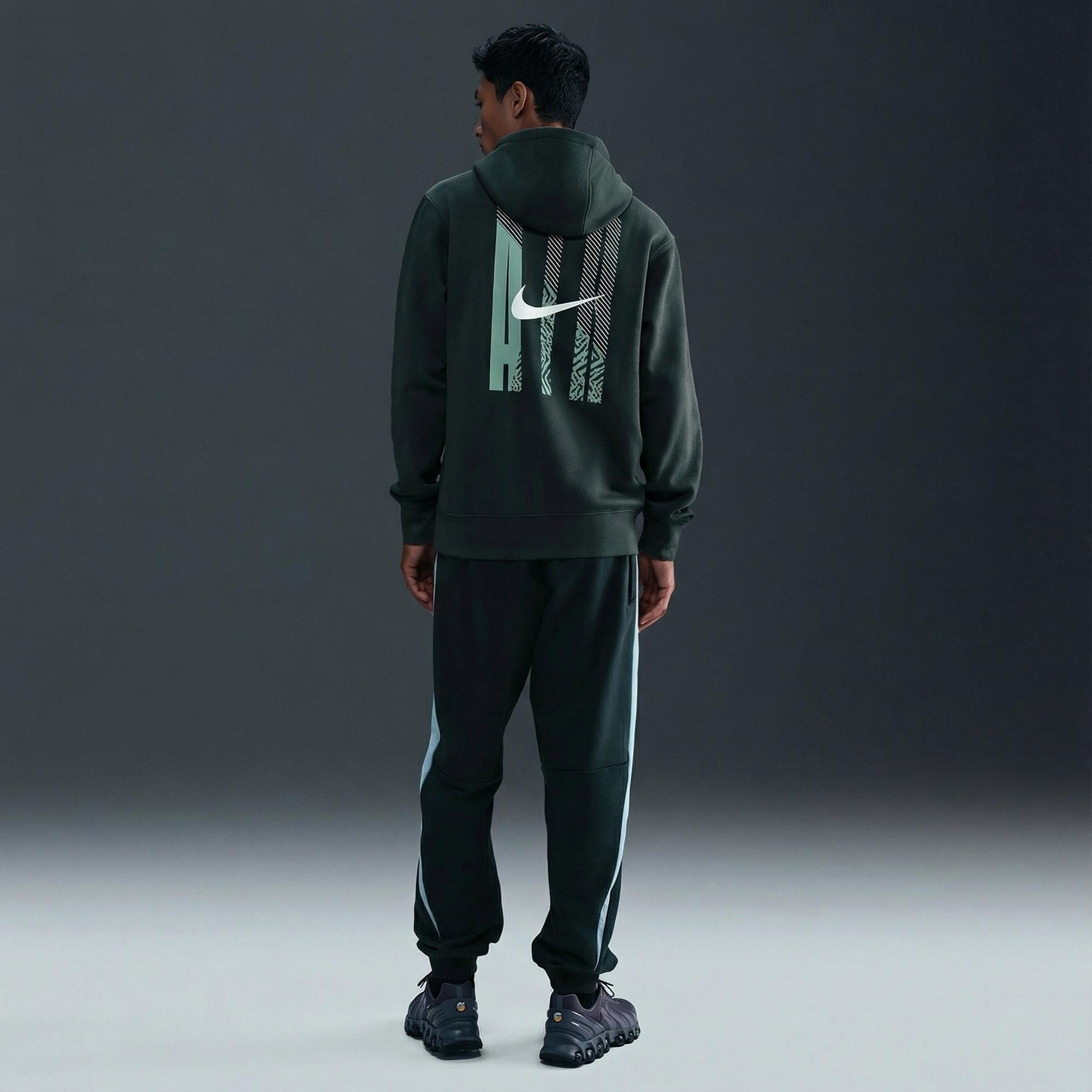 Nike Air Pullover Erkek Yeşil Kapüşonlu Hoodie