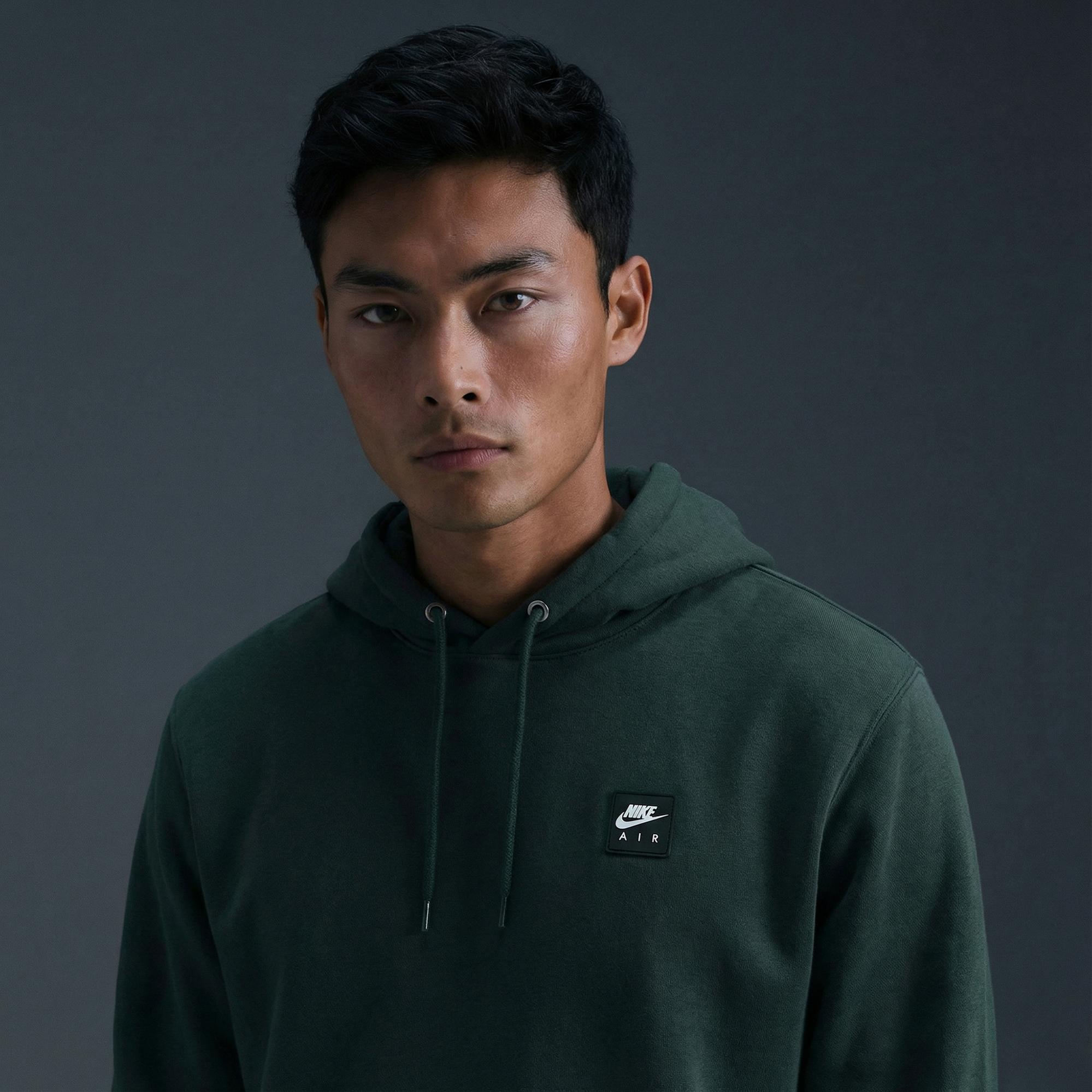 Nike Air Pullover Erkek Yeşil Kapüşonlu Hoodie