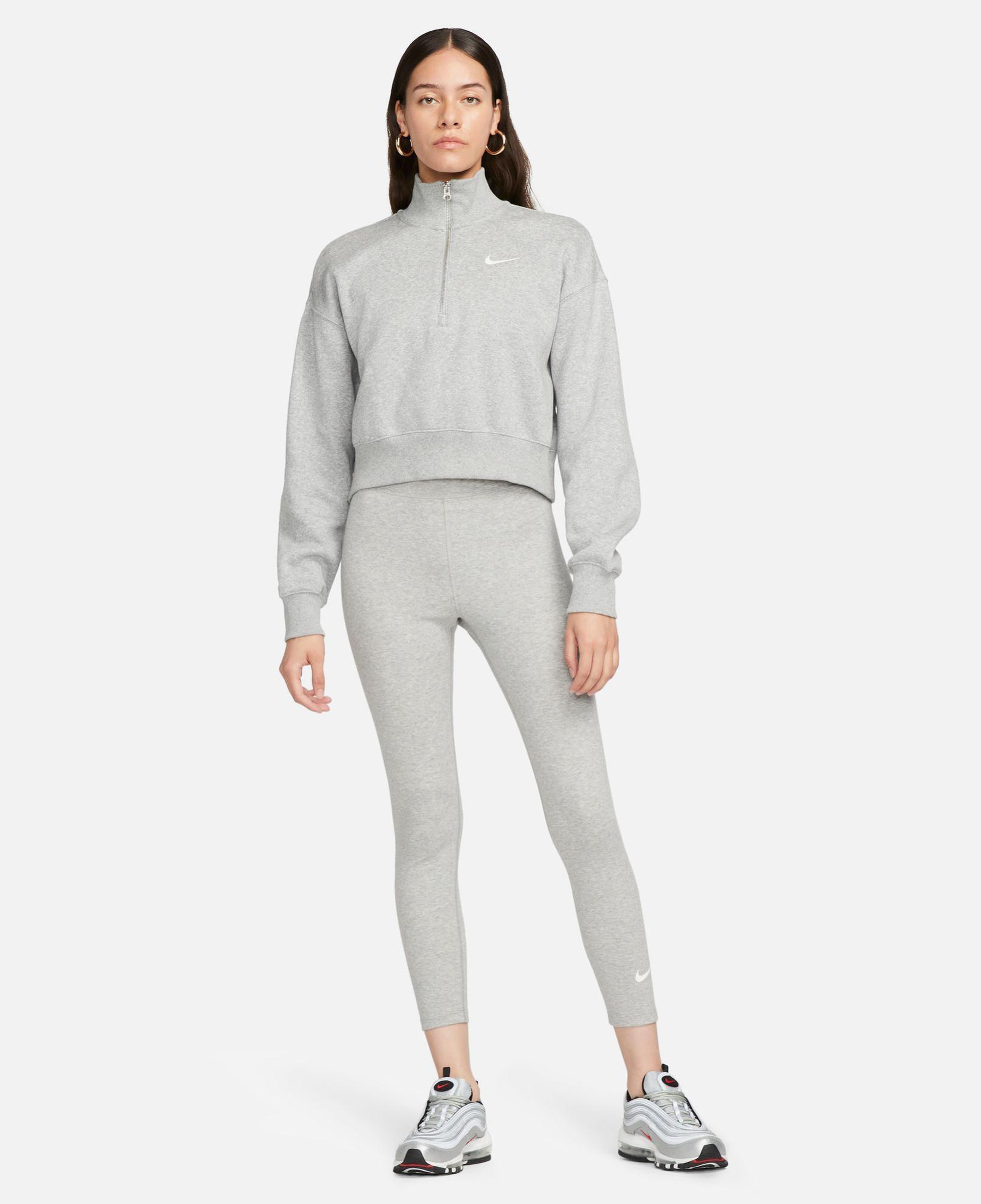 Nike Sportswear Classic High Rise 7/8 Kadın Gri Tayt